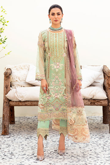 Ramsha | Minhal Organza Collection | M-905 - Khanumjan  Pakistani Clothes and Designer Dresses in UK, USA 