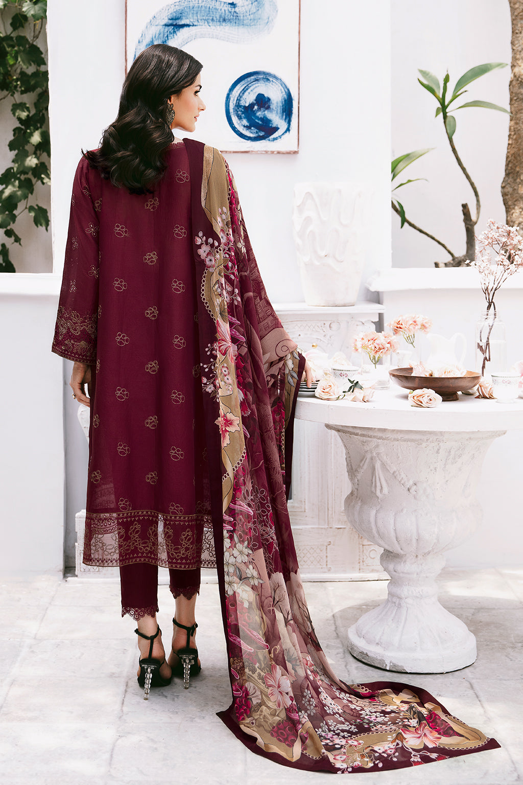 Ramsha | Andaaz Lawn Collection | Z-907 - Khanumjan  Pakistani Clothes and Designer Dresses in UK, USA 