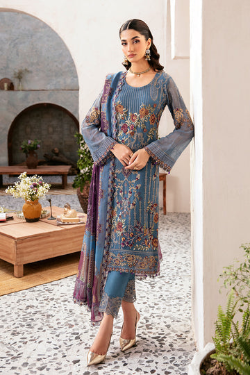 Ramsha | Rangoon Chiffon Collection 24 | D-1202 - Khanumjan  Pakistani Clothes and Designer Dresses in UK, USA 