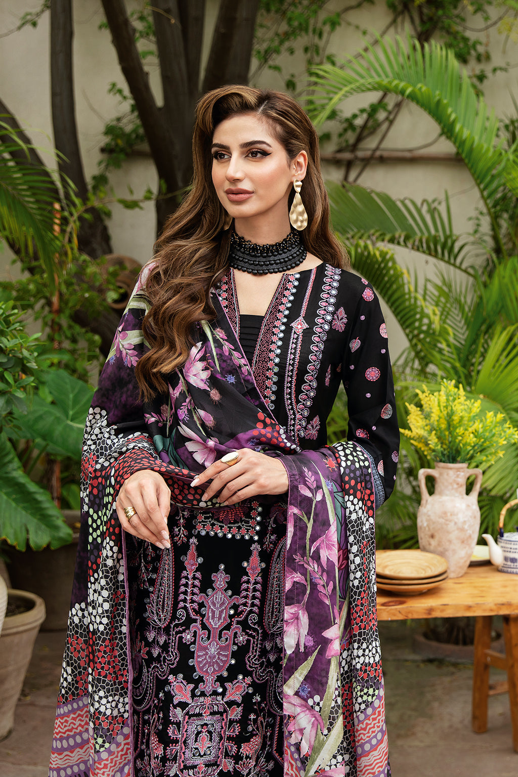 Ramsha | Luxury Lawn 24 | Y-806 - Khanumjan  Pakistani Clothes and Designer Dresses in UK, USA 