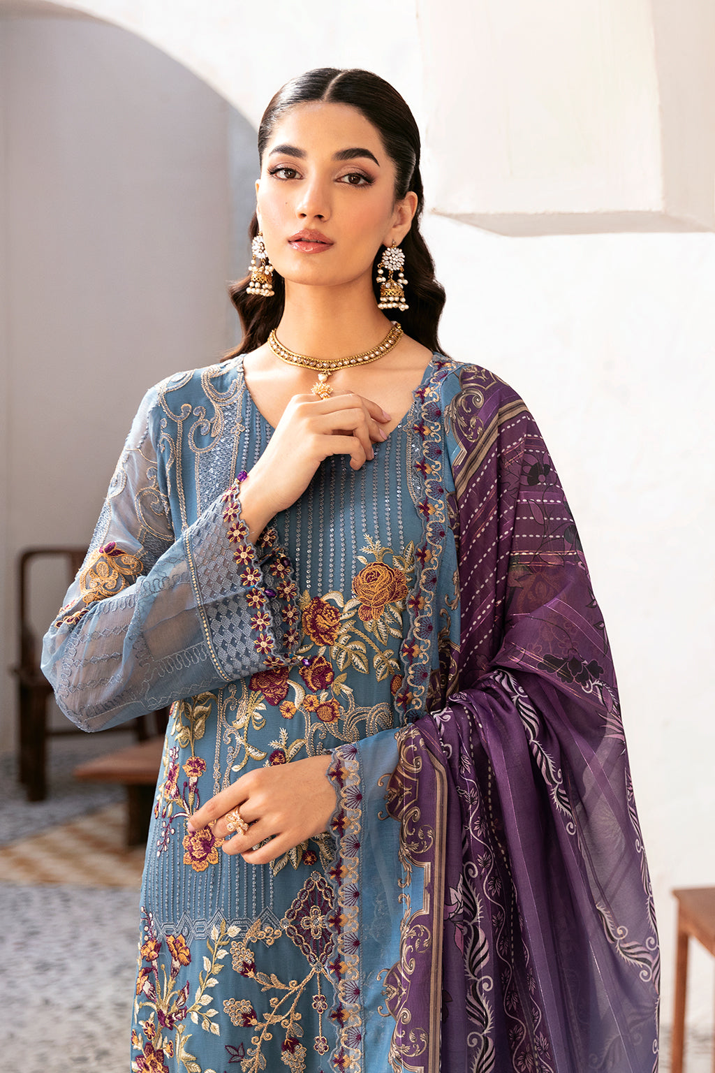 Ramsha | Rangoon Chiffon Collection 24 | D-1202 - Khanumjan  Pakistani Clothes and Designer Dresses in UK, USA 