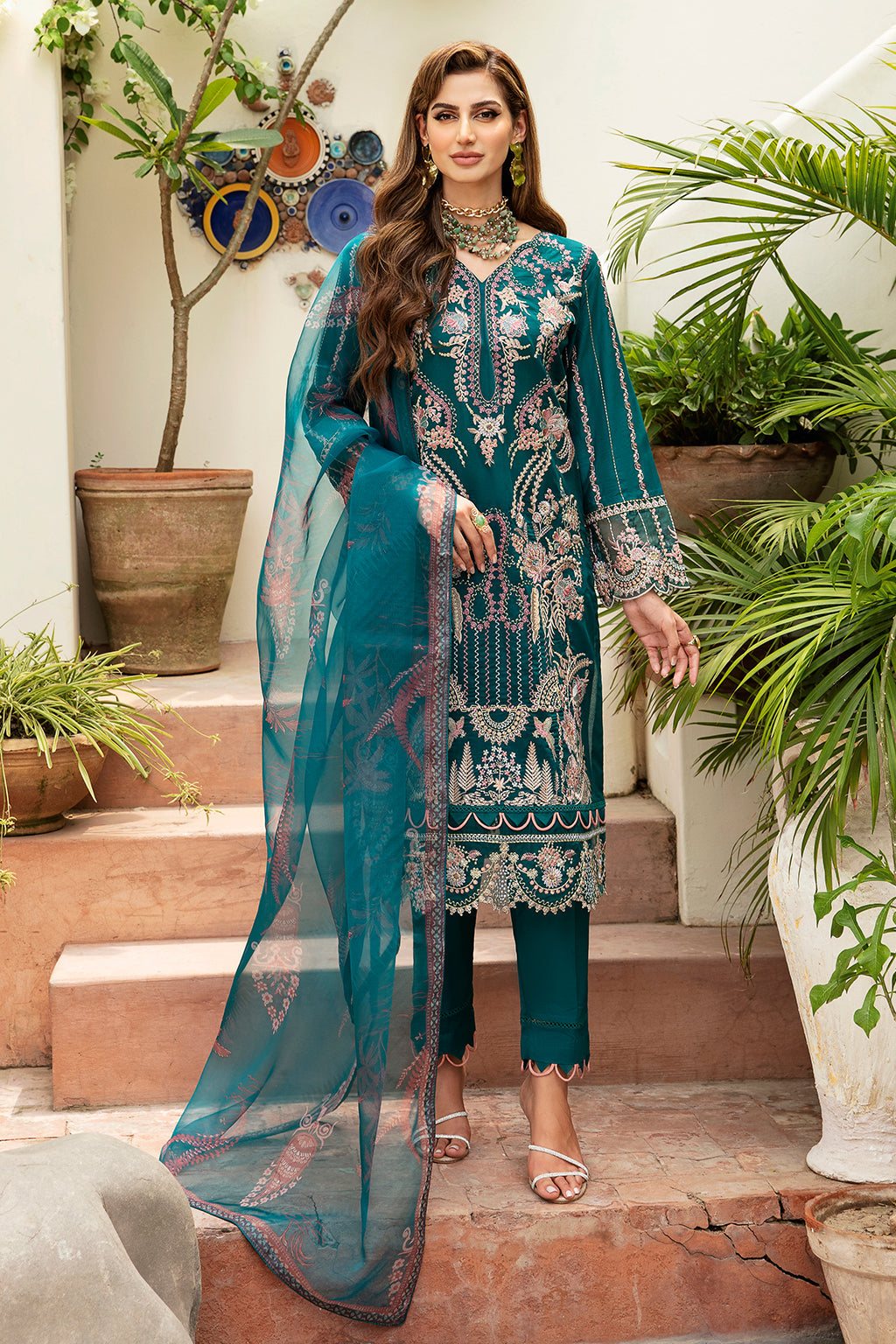 Ramsha | Luxury Lawn 24 | Y-808 - Khanumjan  Pakistani Clothes and Designer Dresses in UK, USA 