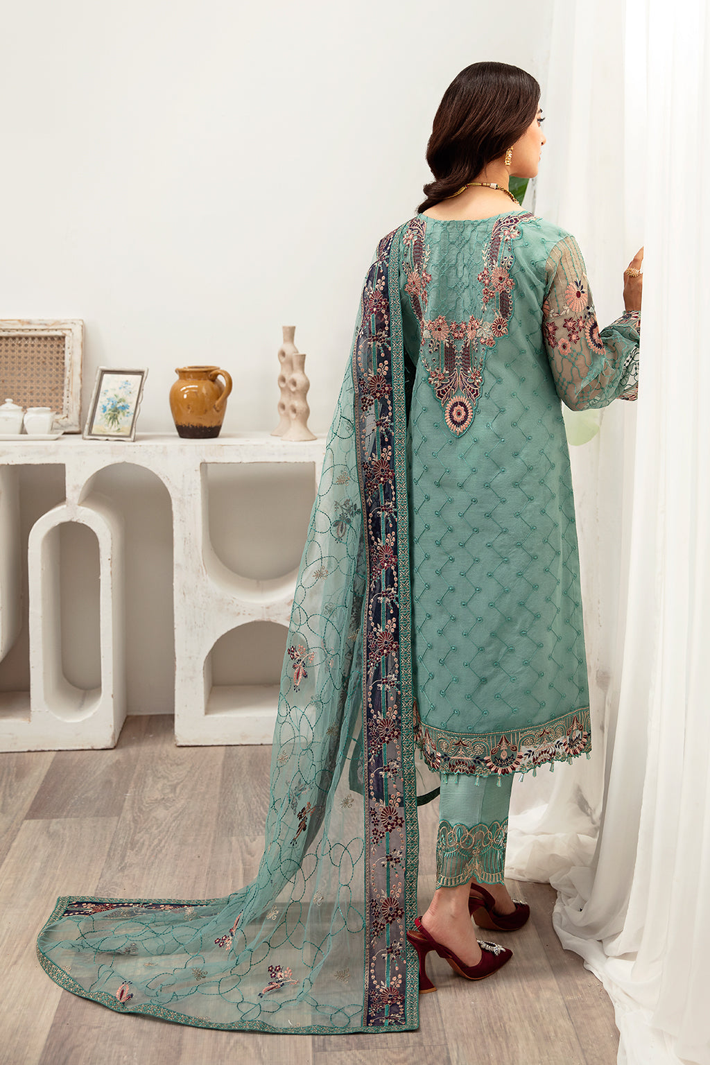 Ramsha | Minhal Organza Collection | M-1001 - Khanumjan  Pakistani Clothes and Designer Dresses in UK, USA 