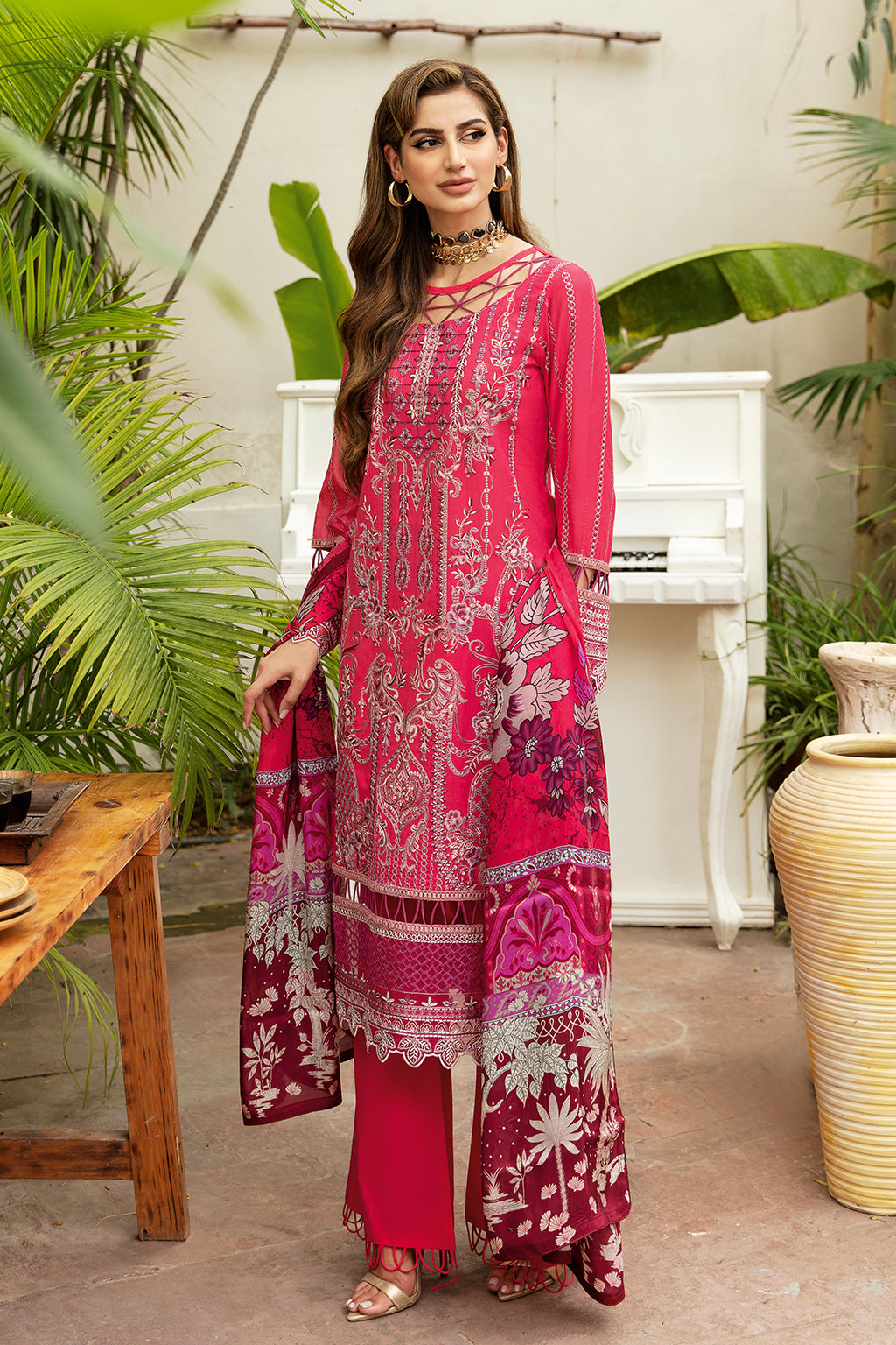 Ramsha | Riwayat Lawn Collection| Y-810 - Khanumjan  Pakistani Clothes and Designer Dresses in UK, USA 