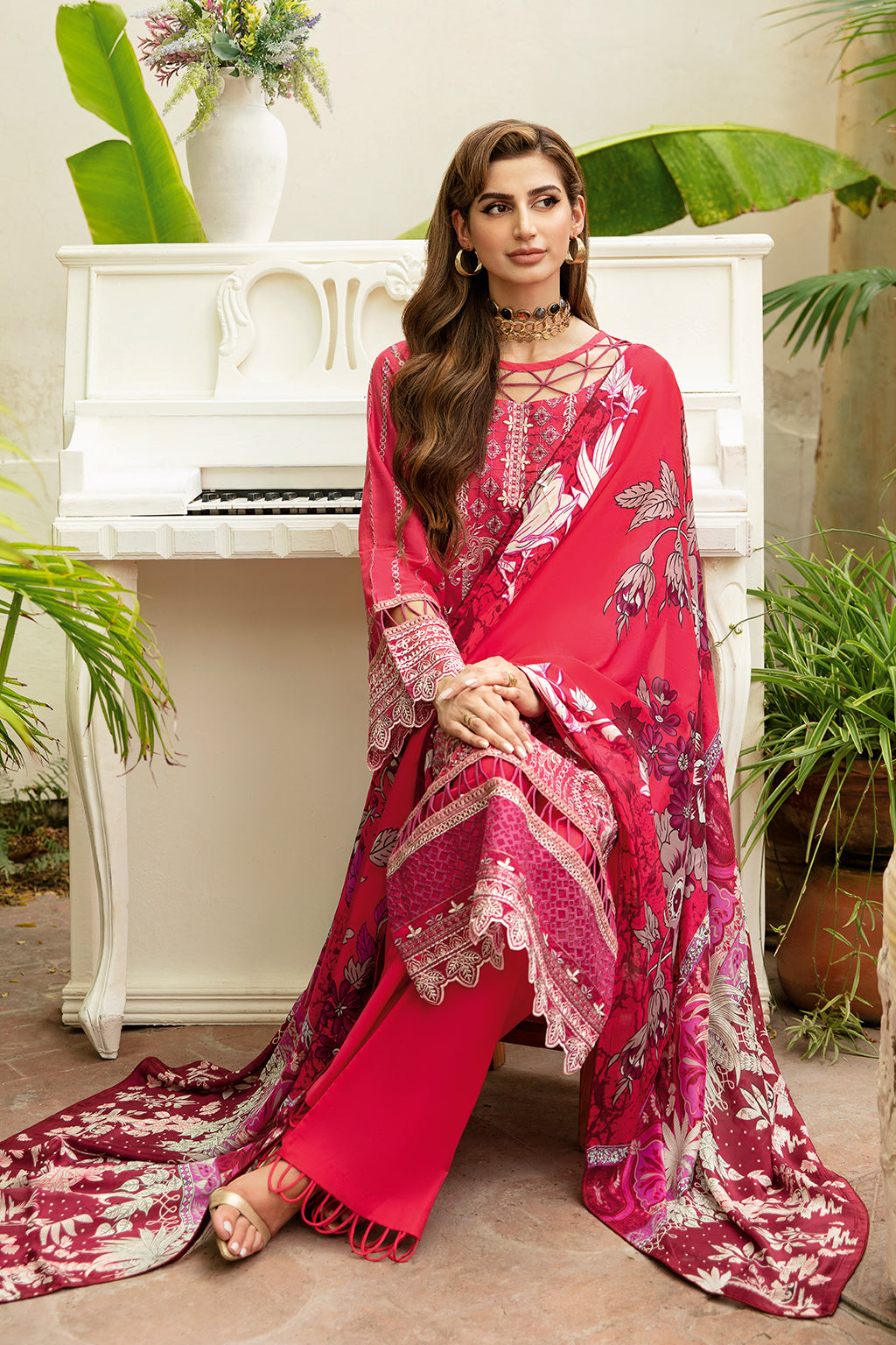 Ramsha | Riwayat Lawn Collection| Y-810 - Khanumjan  Pakistani Clothes and Designer Dresses in UK, USA 