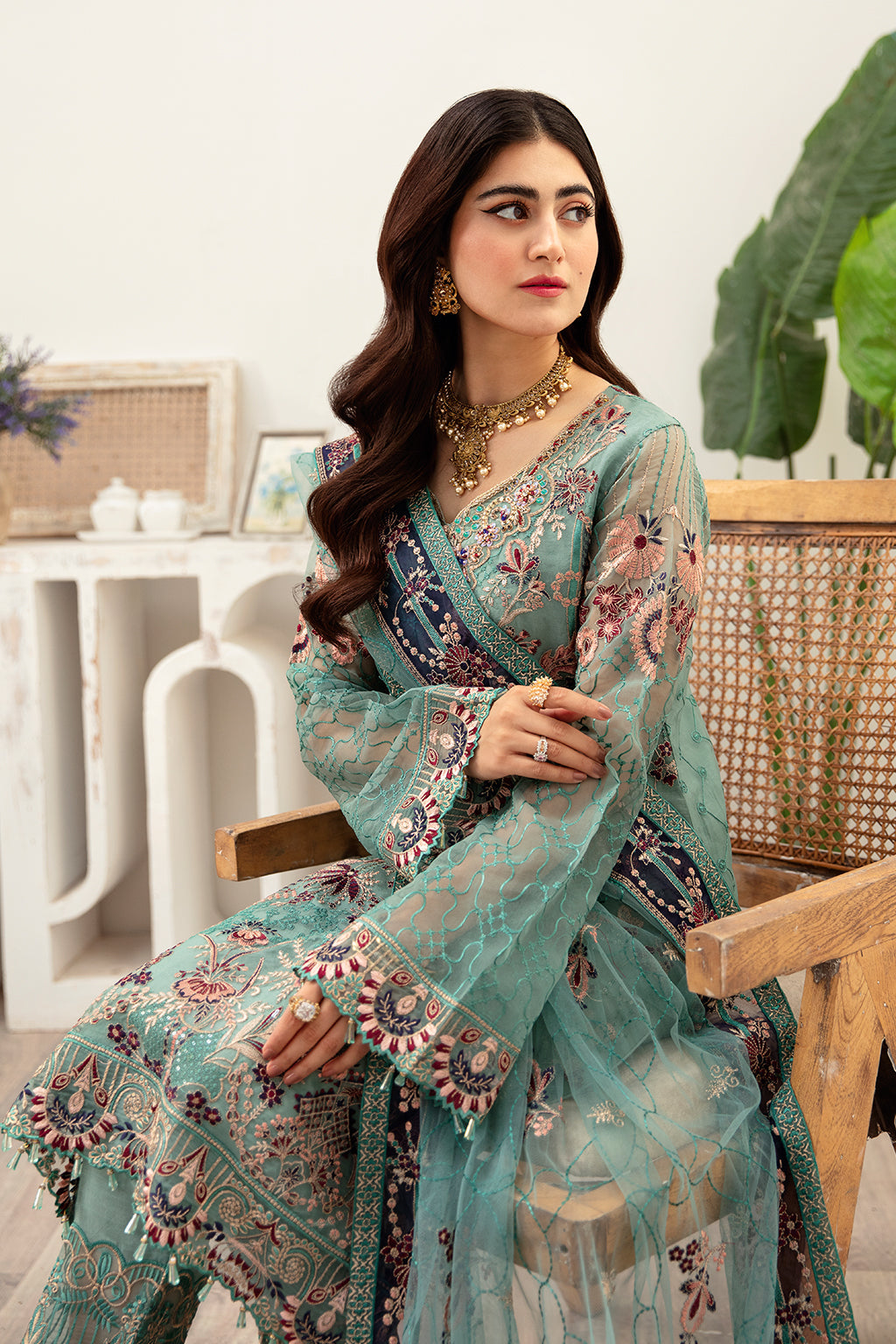 Ramsha | Minhal Organza Collection | M-1001 - Khanumjan  Pakistani Clothes and Designer Dresses in UK, USA 