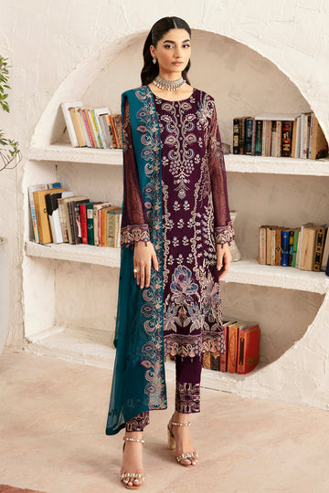 Ramsha | Rangoon Chiffon Collection 24 | D-1211 - Khanumjan  Pakistani Clothes and Designer Dresses in UK, USA 