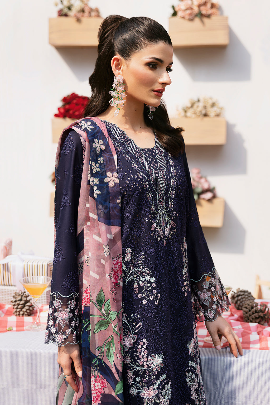 Ramsha | Andaaz Lawn Collection | Z-906 - Khanumjan  Pakistani Clothes and Designer Dresses in UK, USA 