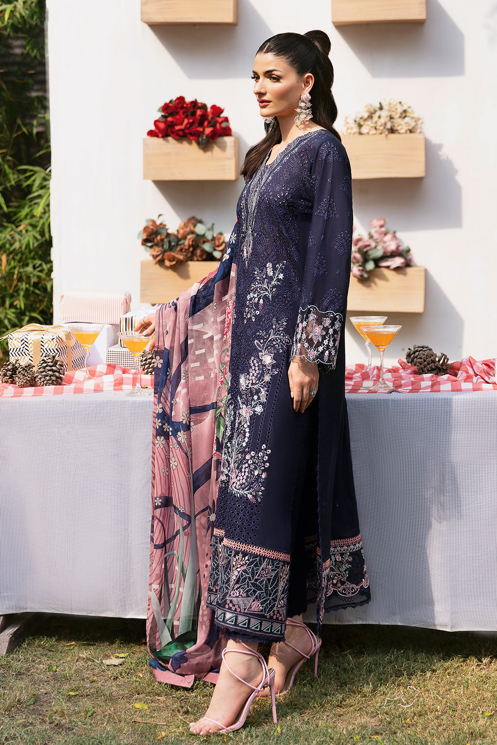 Ramsha | Andaaz Lawn Collection | Z-906 - Khanumjan  Pakistani Clothes and Designer Dresses in UK, USA 