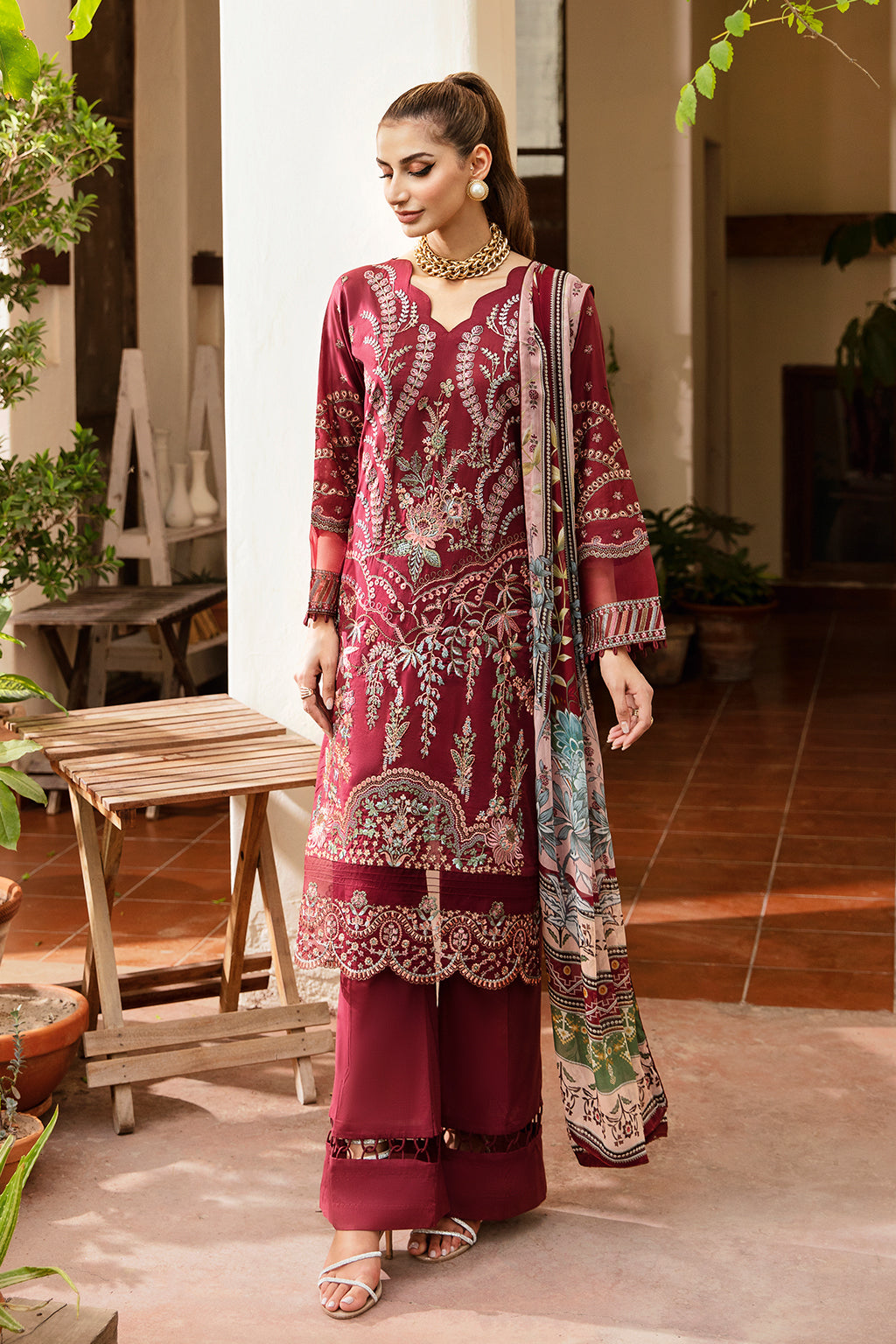 Ramsha | Luxury Lawn 24 | Y-801 - Khanumjan  Pakistani Clothes and Designer Dresses in UK, USA 