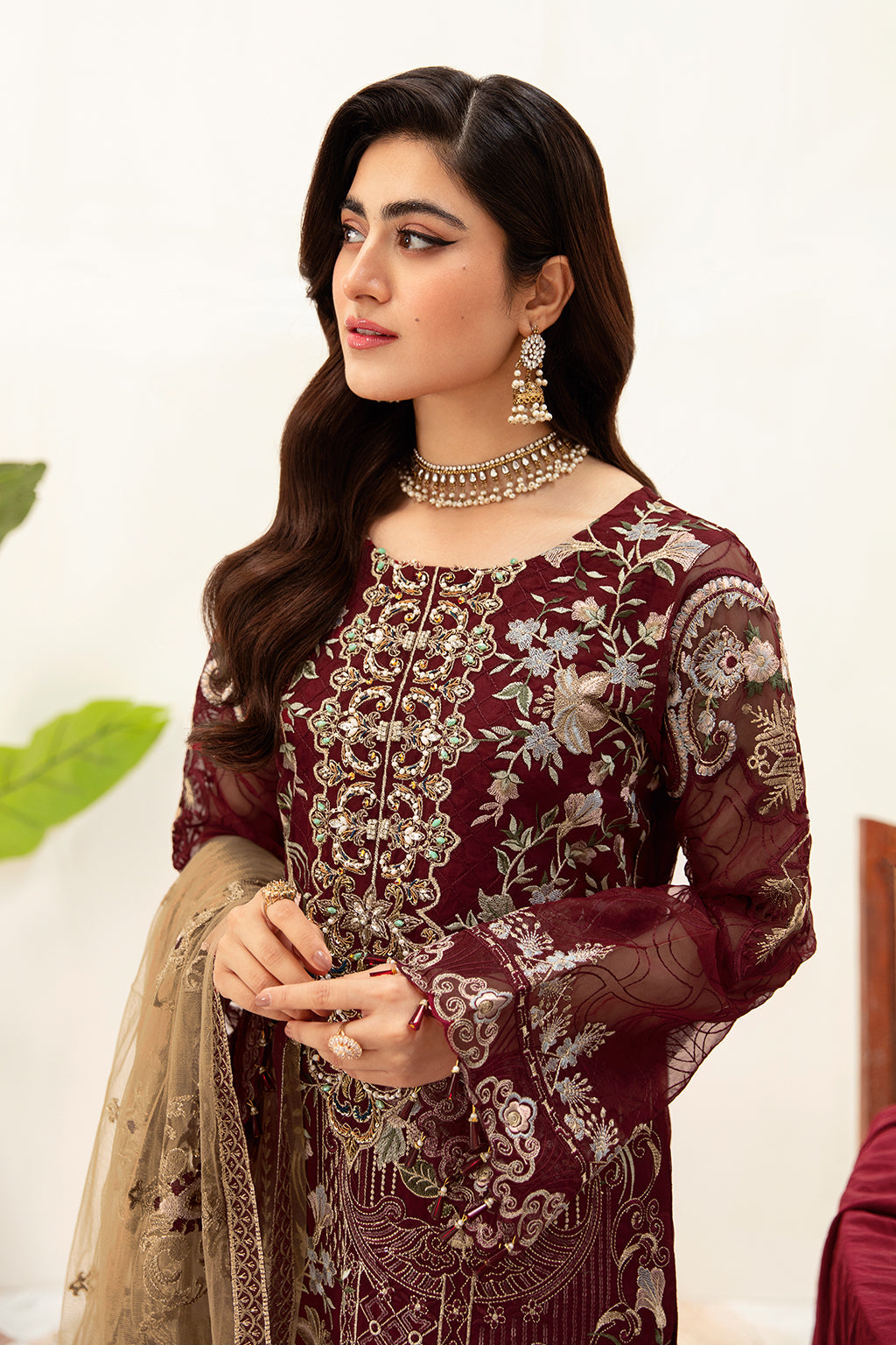 Ramsha | Minhal Organza Collection | M-1003 - Khanumjan  Pakistani Clothes and Designer Dresses in UK, USA 