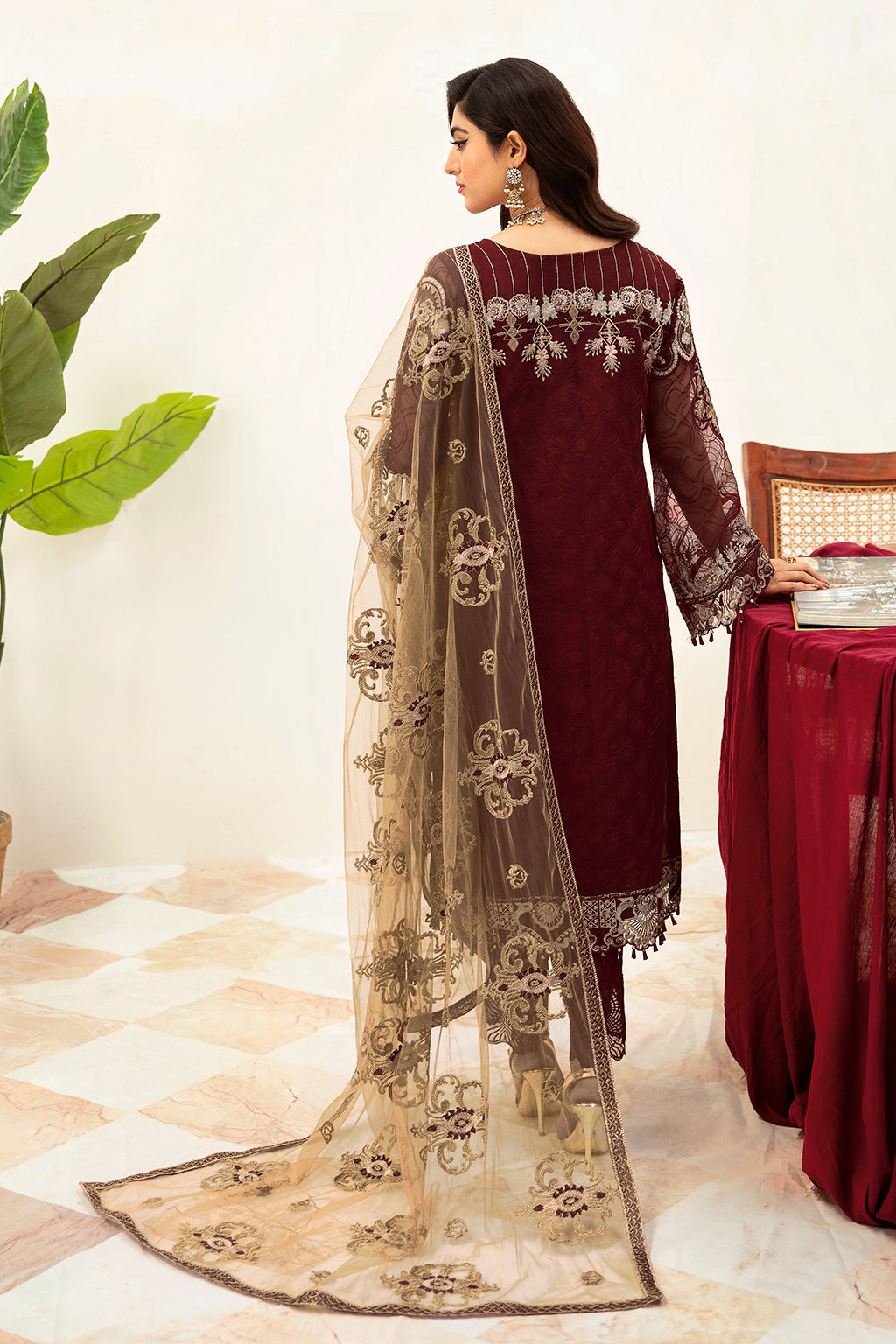 Ramsha | Minhal Organza Collection | M-1003 - Khanumjan  Pakistani Clothes and Designer Dresses in UK, USA 