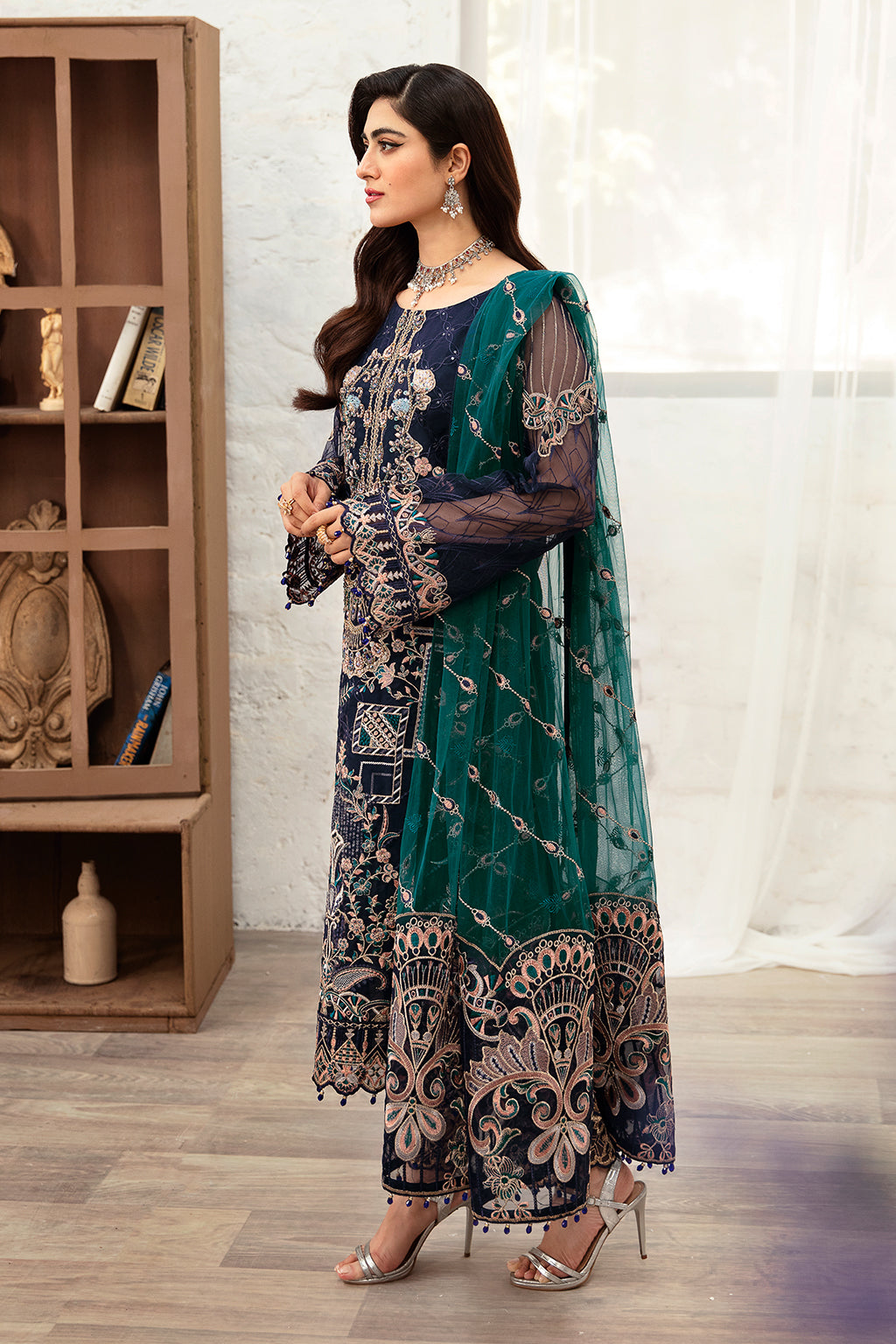 Ramsha | Minhal Organza Collection | M-1009 - Khanumjan  Pakistani Clothes and Designer Dresses in UK, USA 