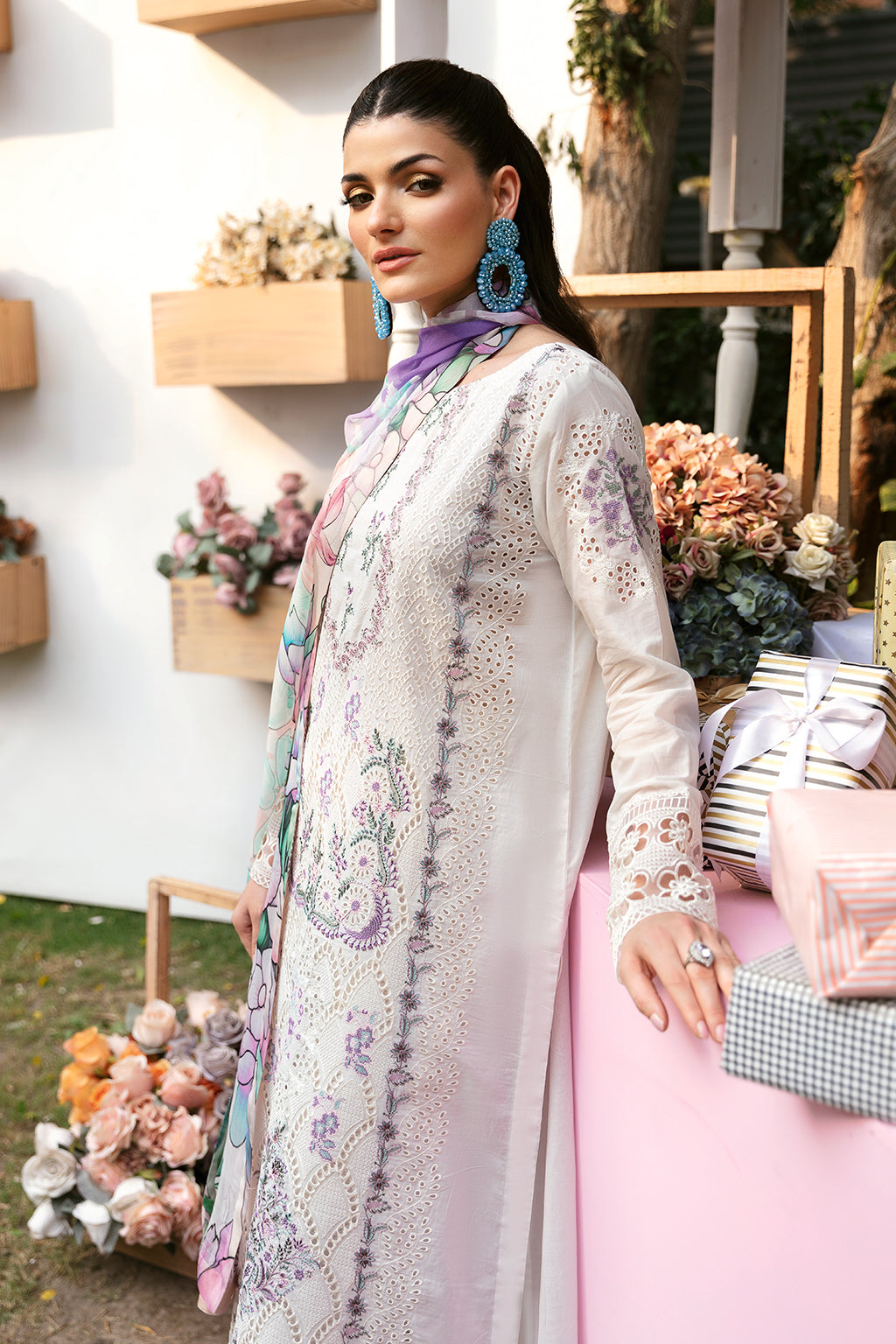 Ramsha | Andaaz Lawn Collection | Z-908 - Khanumjan  Pakistani Clothes and Designer Dresses in UK, USA 