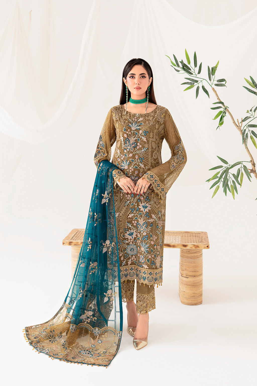 Ramsha | Rangoon Chiffon Collection 24 | D-1012 - Khanumjan  Pakistani Clothes and Designer Dresses in UK, USA 