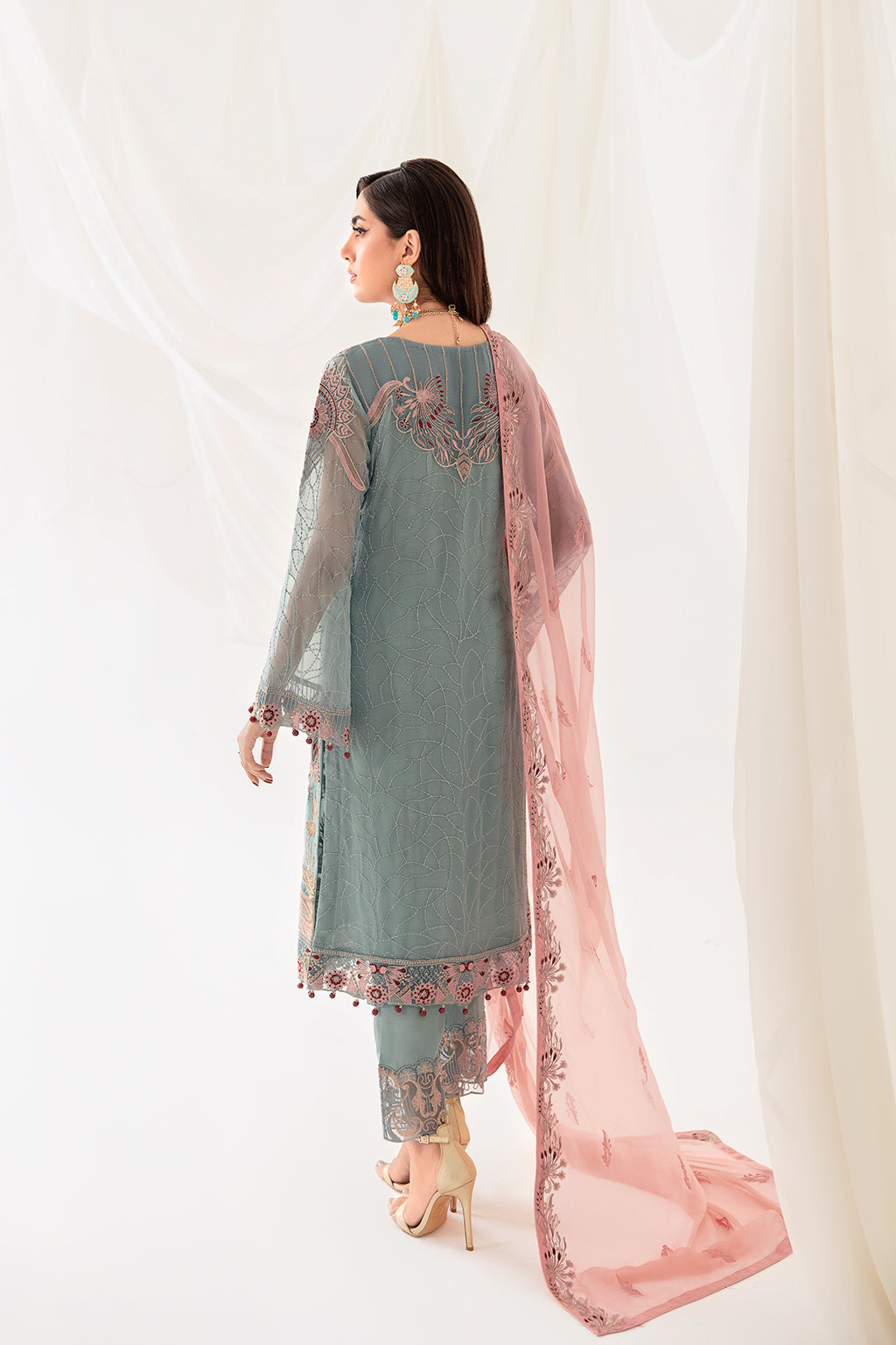 Ramsha | Rangoon Chiffon Collection 24 | D-1010 - Khanumjan  Pakistani Clothes and Designer Dresses in UK, USA 