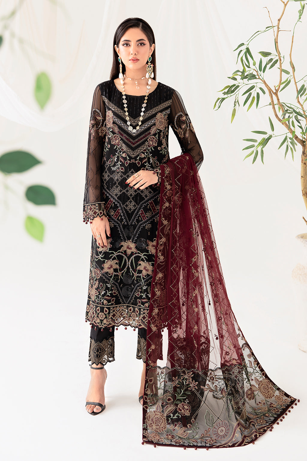 Ramsha | Rangoon Chiffon Collection 24 | D-1008 - Khanumjan  Pakistani Clothes and Designer Dresses in UK, USA 