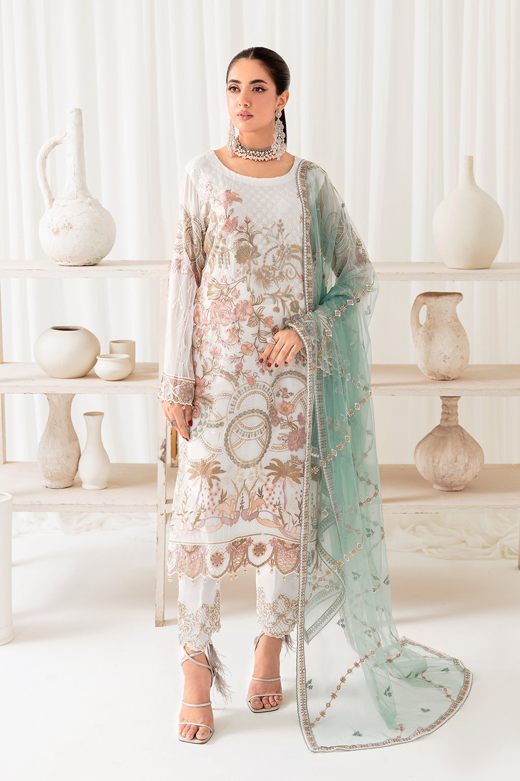 Ramsha | Rangoon Chiffon Collection 24 | D-1005 - Khanumjan  Pakistani Clothes and Designer Dresses in UK, USA 