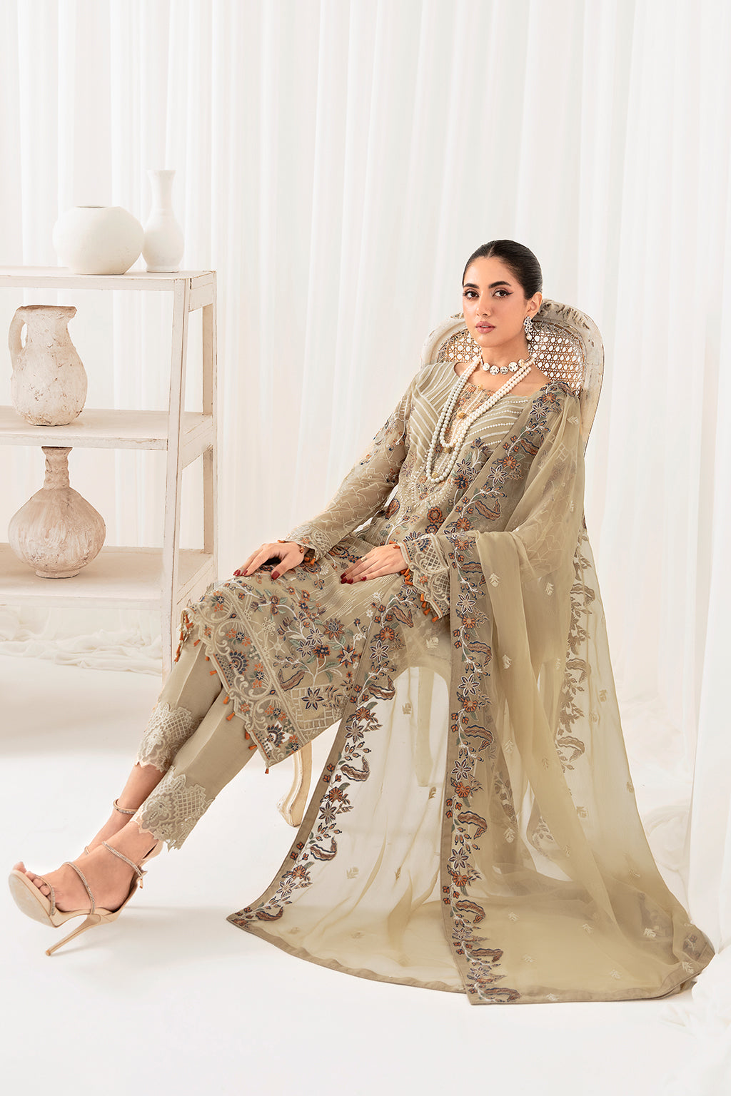 Ramsha | Rangoon Chiffon Collection 24 | D-1001 - Khanumjan  Pakistani Clothes and Designer Dresses in UK, USA 