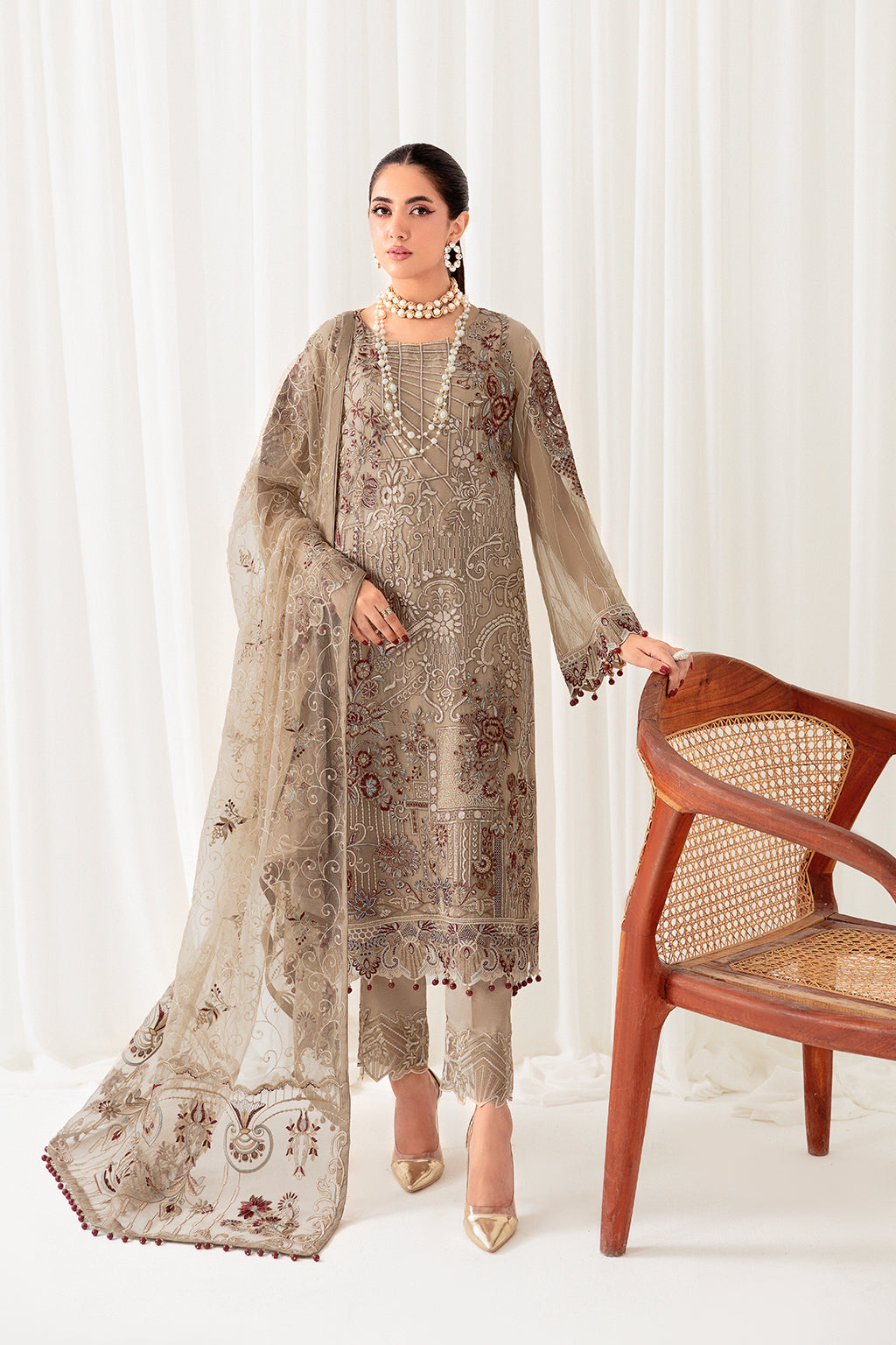 Ramsha | Rangoon Chiffon Collection 24 | D-1009 - Khanumjan  Pakistani Clothes and Designer Dresses in UK, USA 