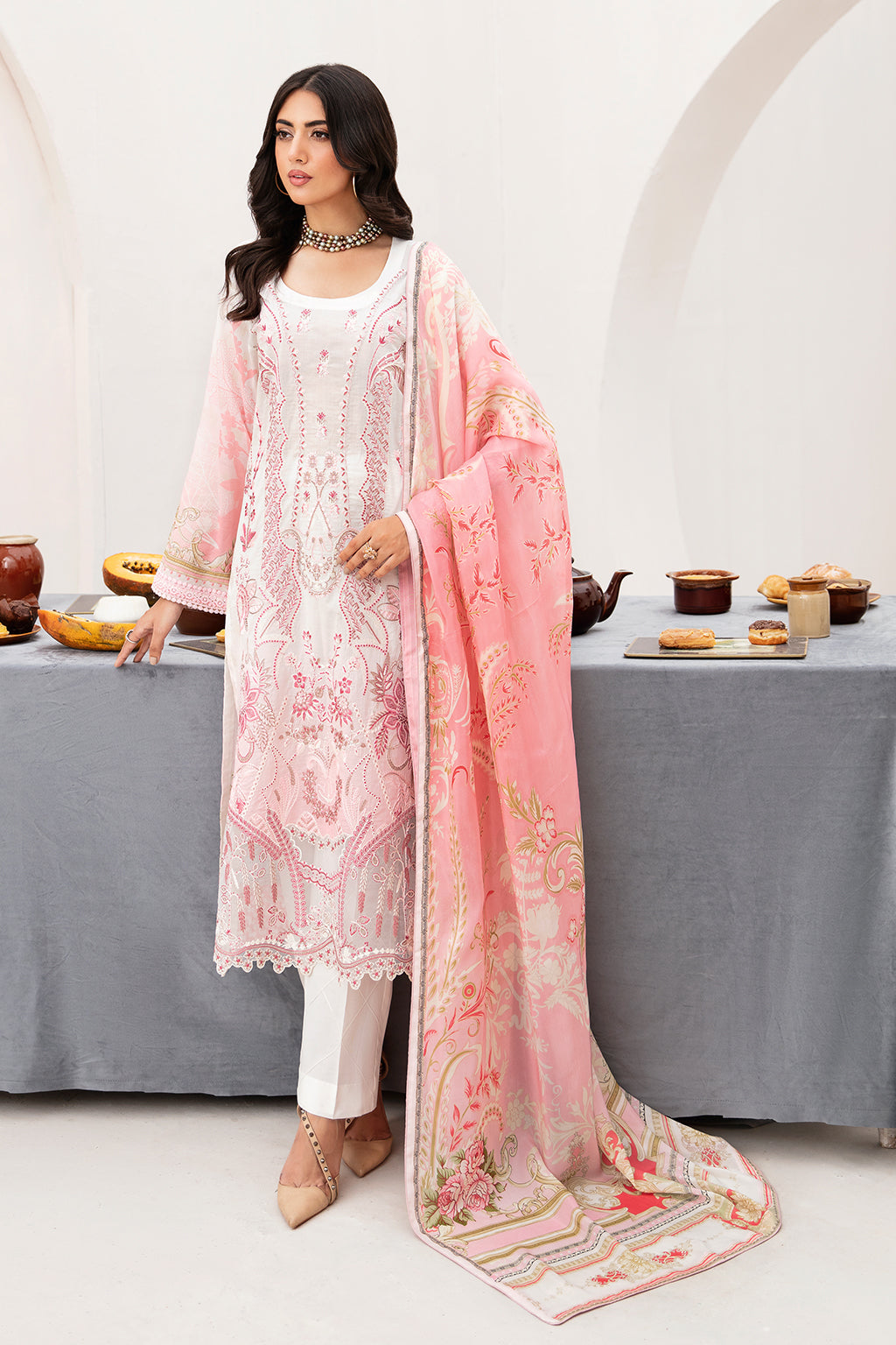 Ramsha | Mashaal Luxury Lawn | L-1104 - Khanumjan  Pakistani Clothes and Designer Dresses in UK, USA 