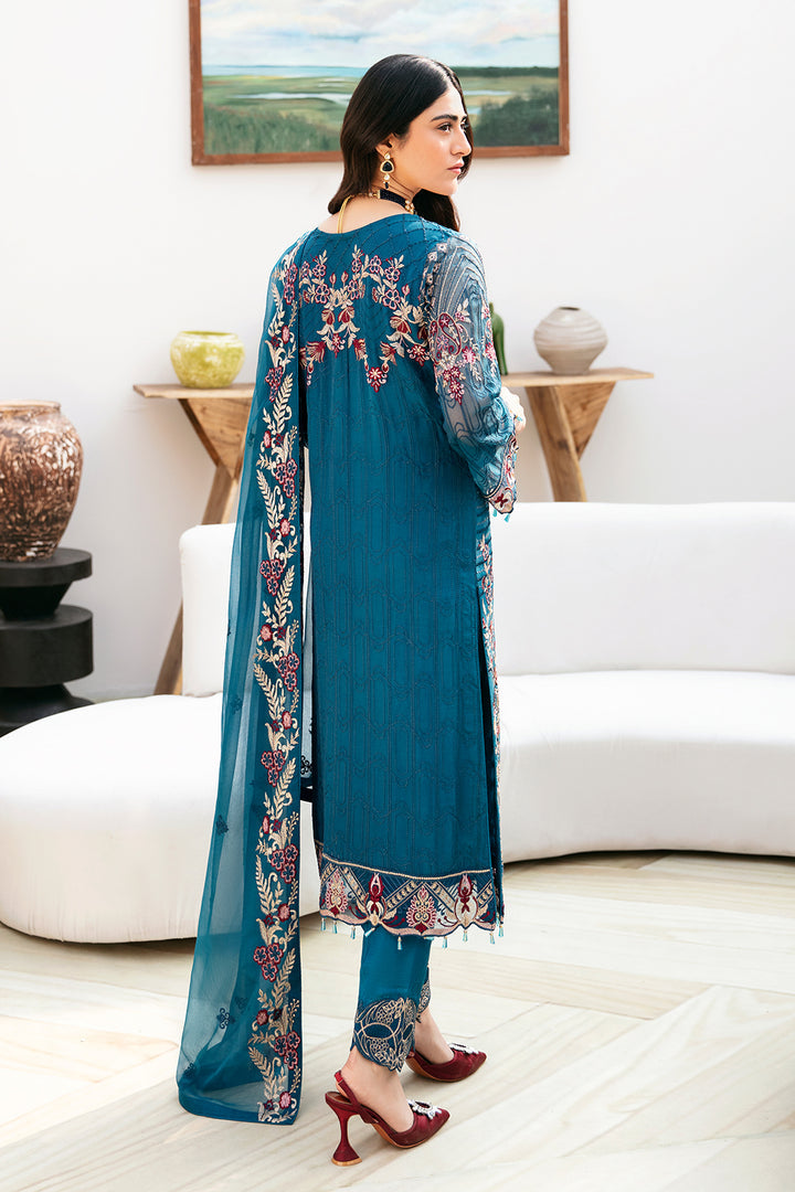 Ramsha | Chevron Chiffon Collection | A-811 - Khanumjan  Pakistani Clothes and Designer Dresses in UK, USA 