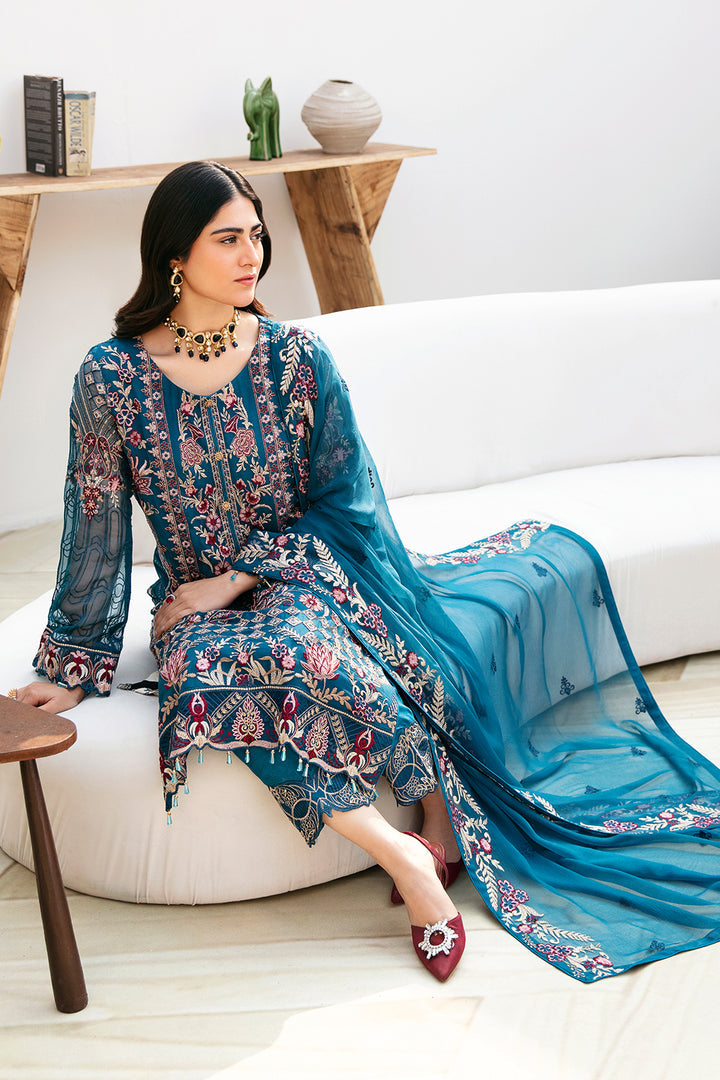 Ramsha | Chevron Chiffon Collection | A-811 - Khanumjan  Pakistani Clothes and Designer Dresses in UK, USA 