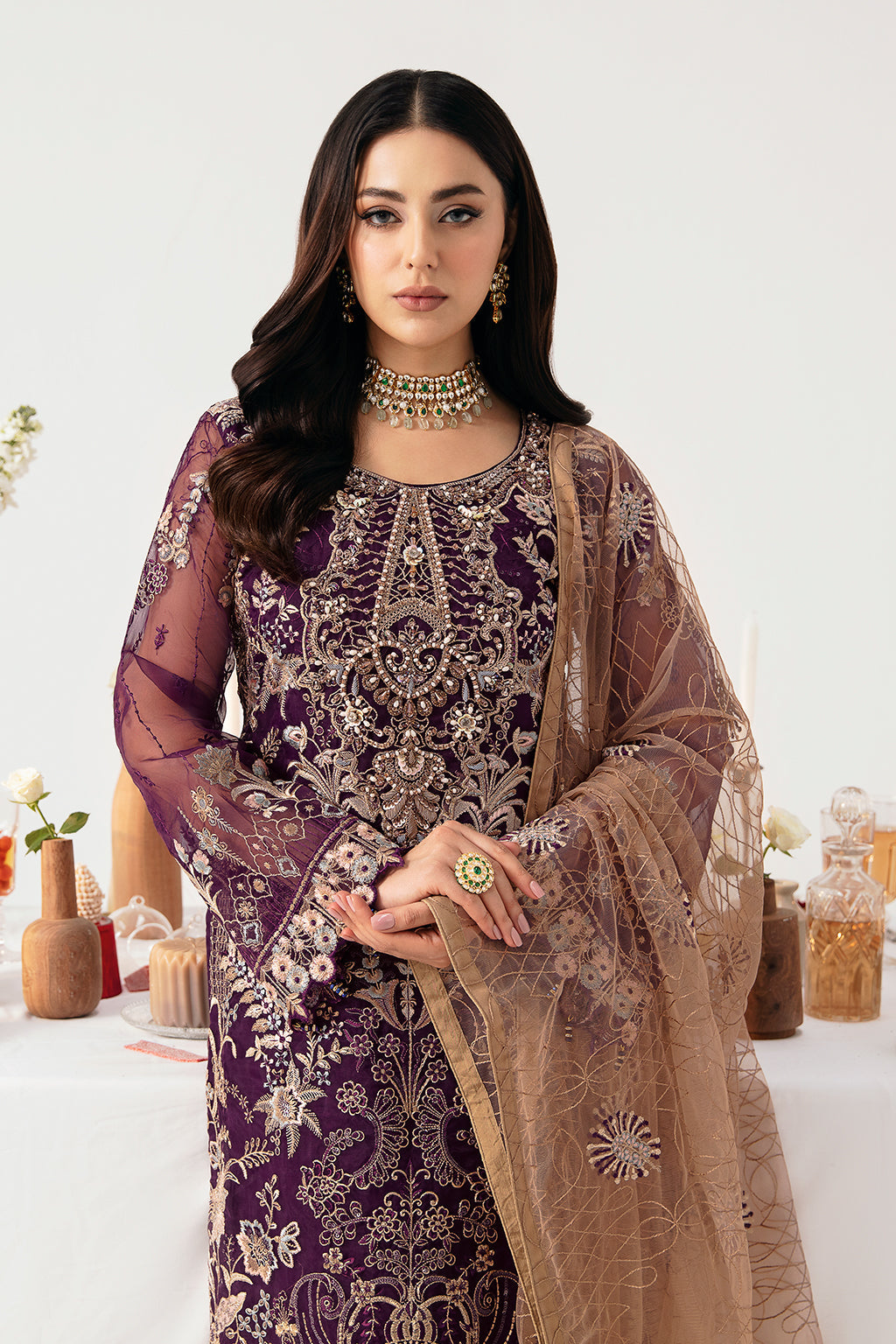 Ramsha | Minhal Organza Collection | M-1109 - Khanumjan  Pakistani Clothes and Designer Dresses in UK, USA 