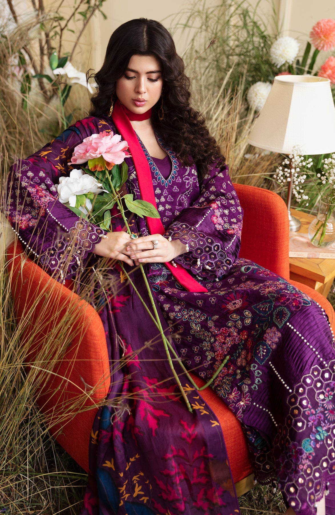 Zevk | Flora Festive Lawn | FUCHSIA - Khanumjan  Pakistani Clothes and Designer Dresses in UK, USA 