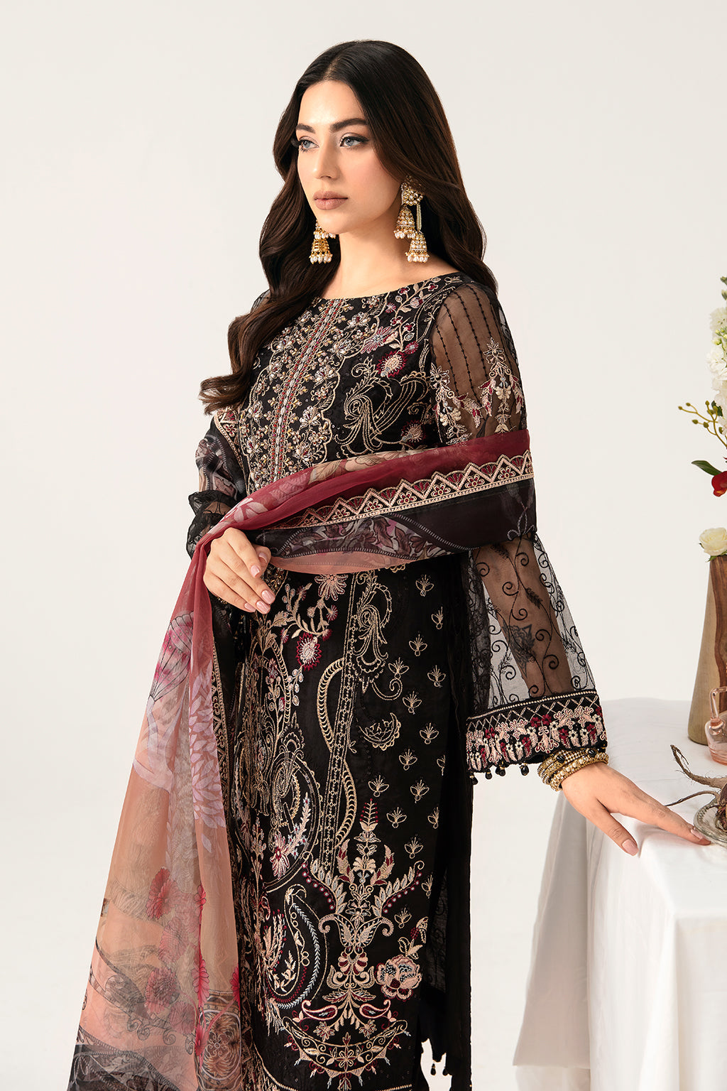 Ramsha | Minhal Organza Collection | M-1105 - Khanumjan  Pakistani Clothes and Designer Dresses in UK, USA 