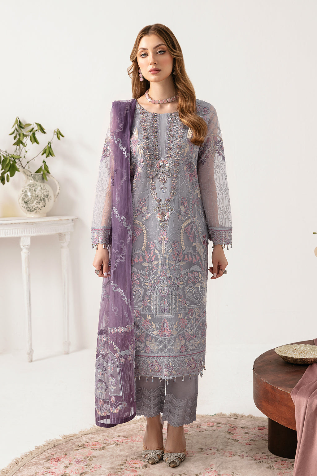 Ramsha | Minhal Organza Collection | M-1104 - Khanumjan  Pakistani Clothes and Designer Dresses in UK, USA 