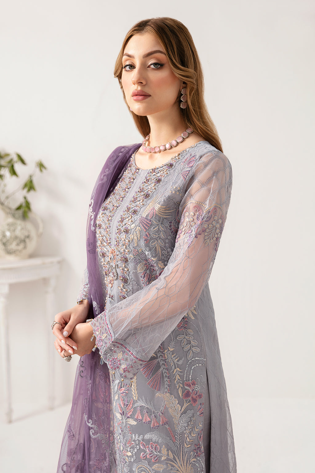 Ramsha | Minhal Organza Collection | M-1104 - Khanumjan  Pakistani Clothes and Designer Dresses in UK, USA 