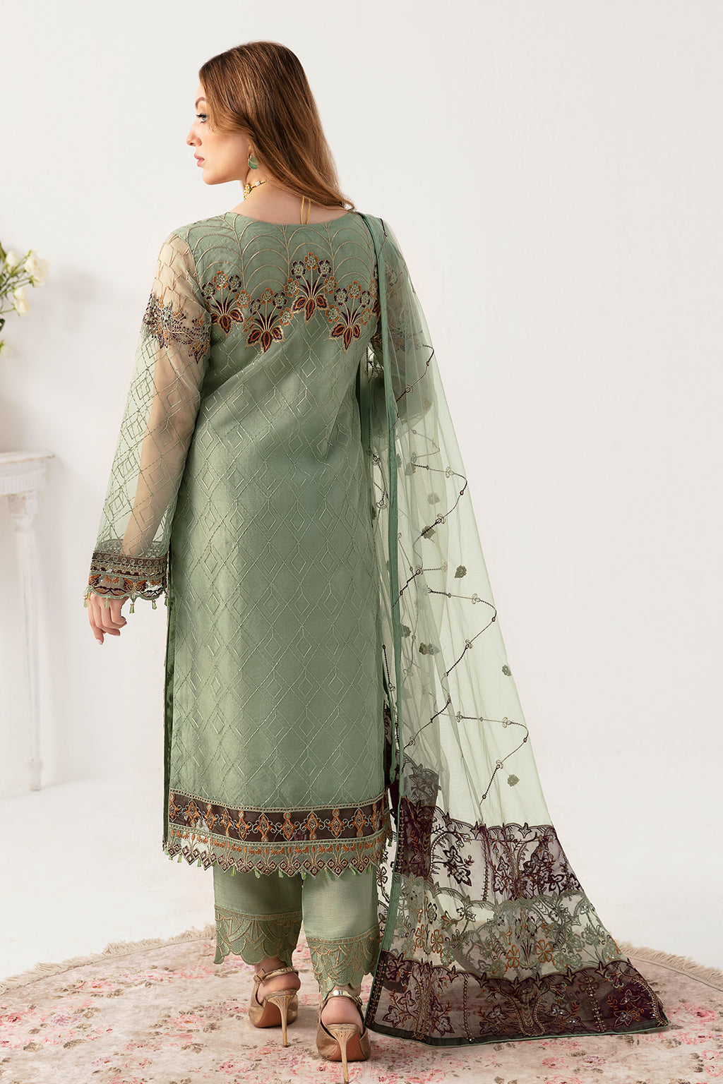 Ramsha | Minhal Organza Collection | M-1108 - Khanumjan  Pakistani Clothes and Designer Dresses in UK, USA 