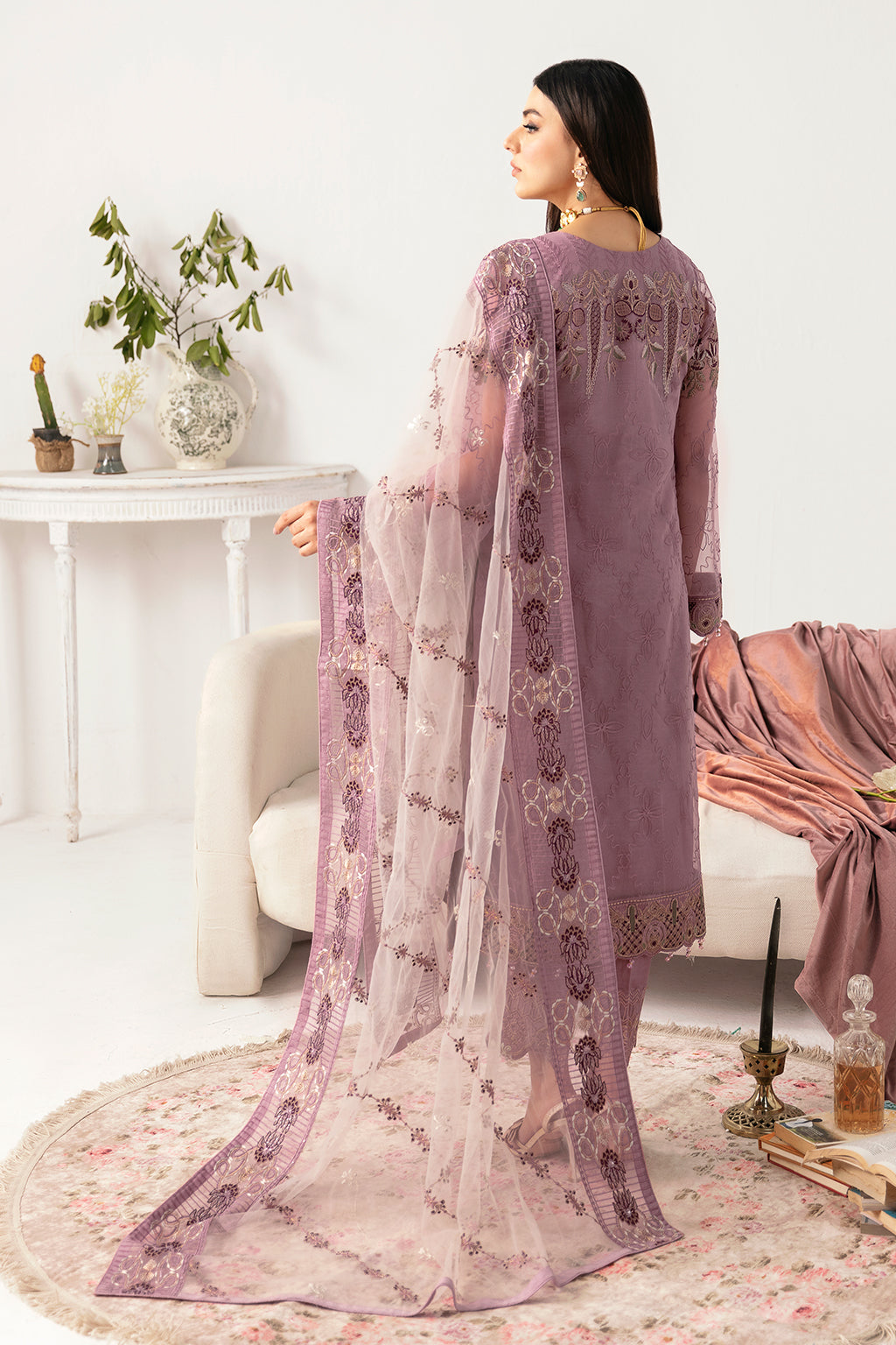 Ramsha | Minhal Organza Collection | M-1107 - Khanumjan  Pakistani Clothes and Designer Dresses in UK, USA 