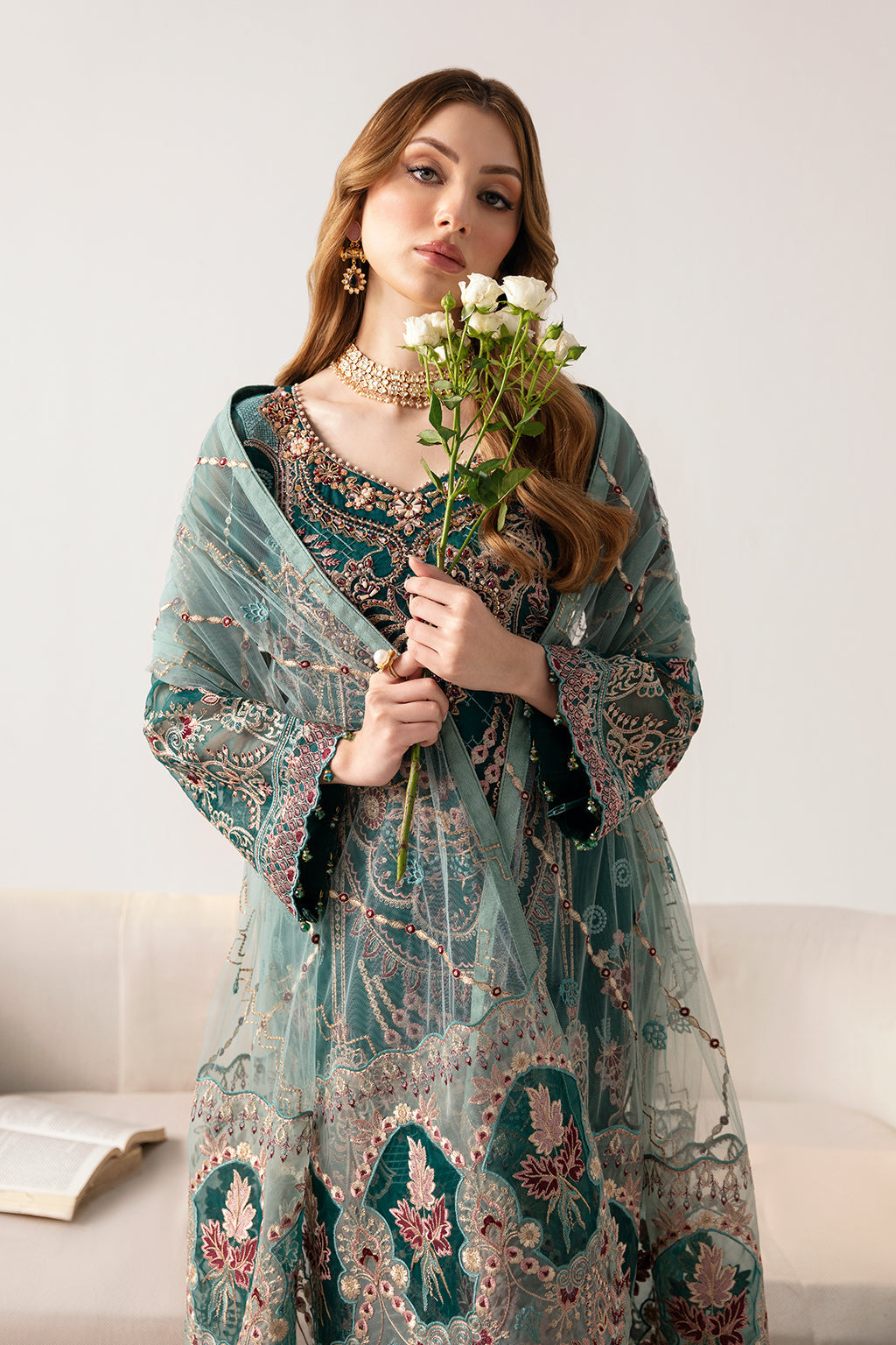 Ramsha | Minhal Organza Collection | M-1101 - Khanumjan  Pakistani Clothes and Designer Dresses in UK, USA 