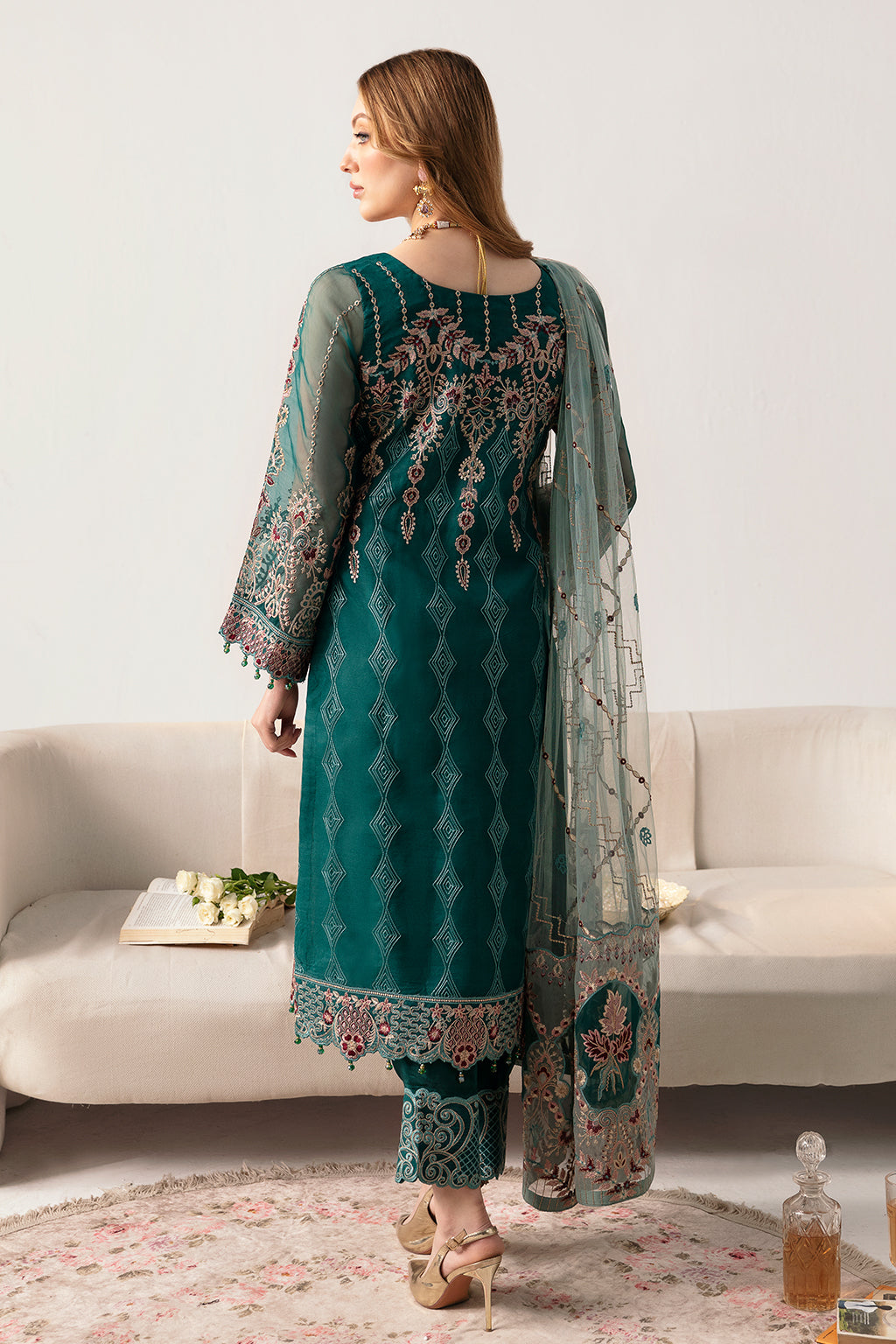 Ramsha | Minhal Organza Collection | M-1101 - Khanumjan  Pakistani Clothes and Designer Dresses in UK, USA 