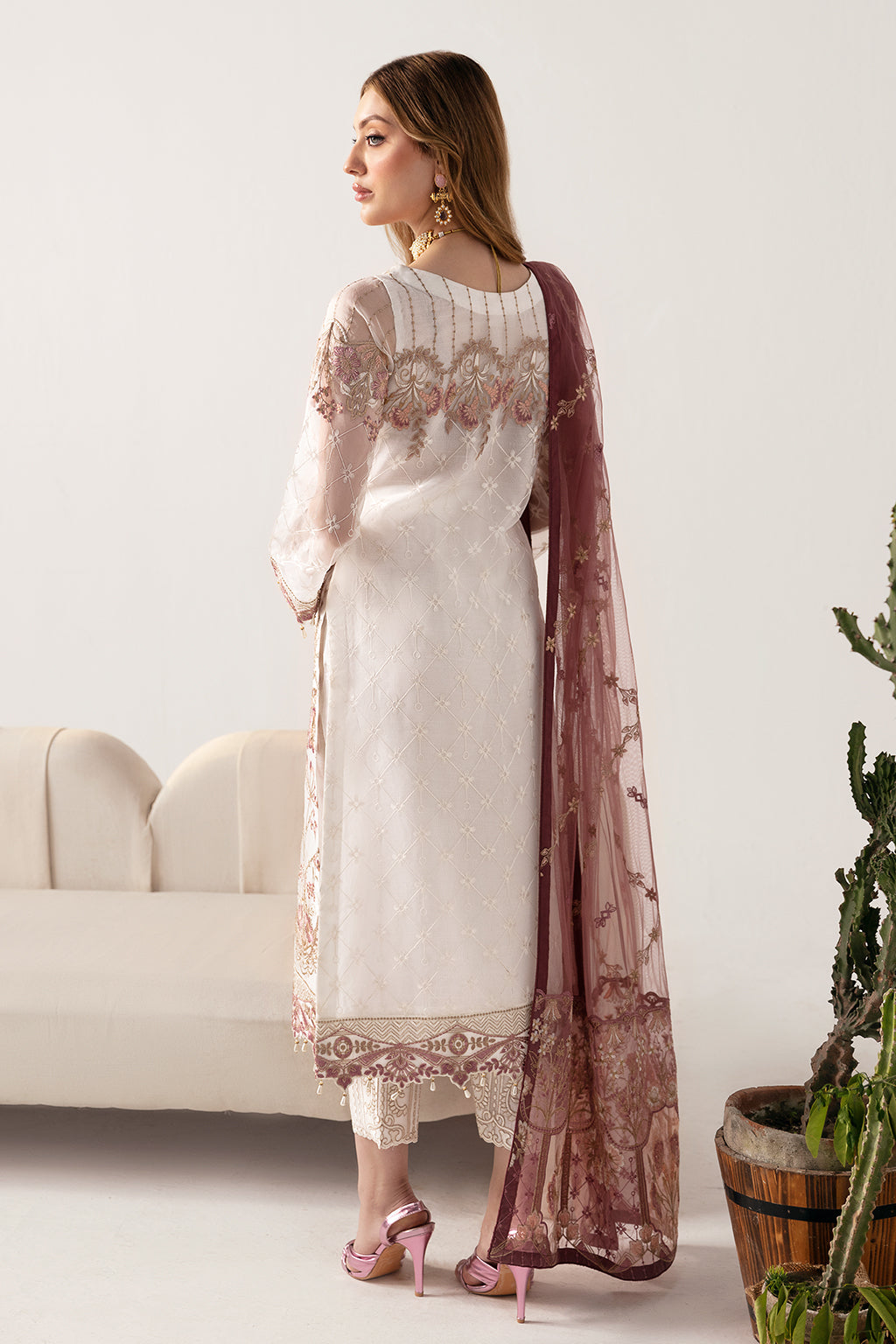 Ramsha | Minhal Organza Collection | M-1102 - Khanumjan  Pakistani Clothes and Designer Dresses in UK, USA 