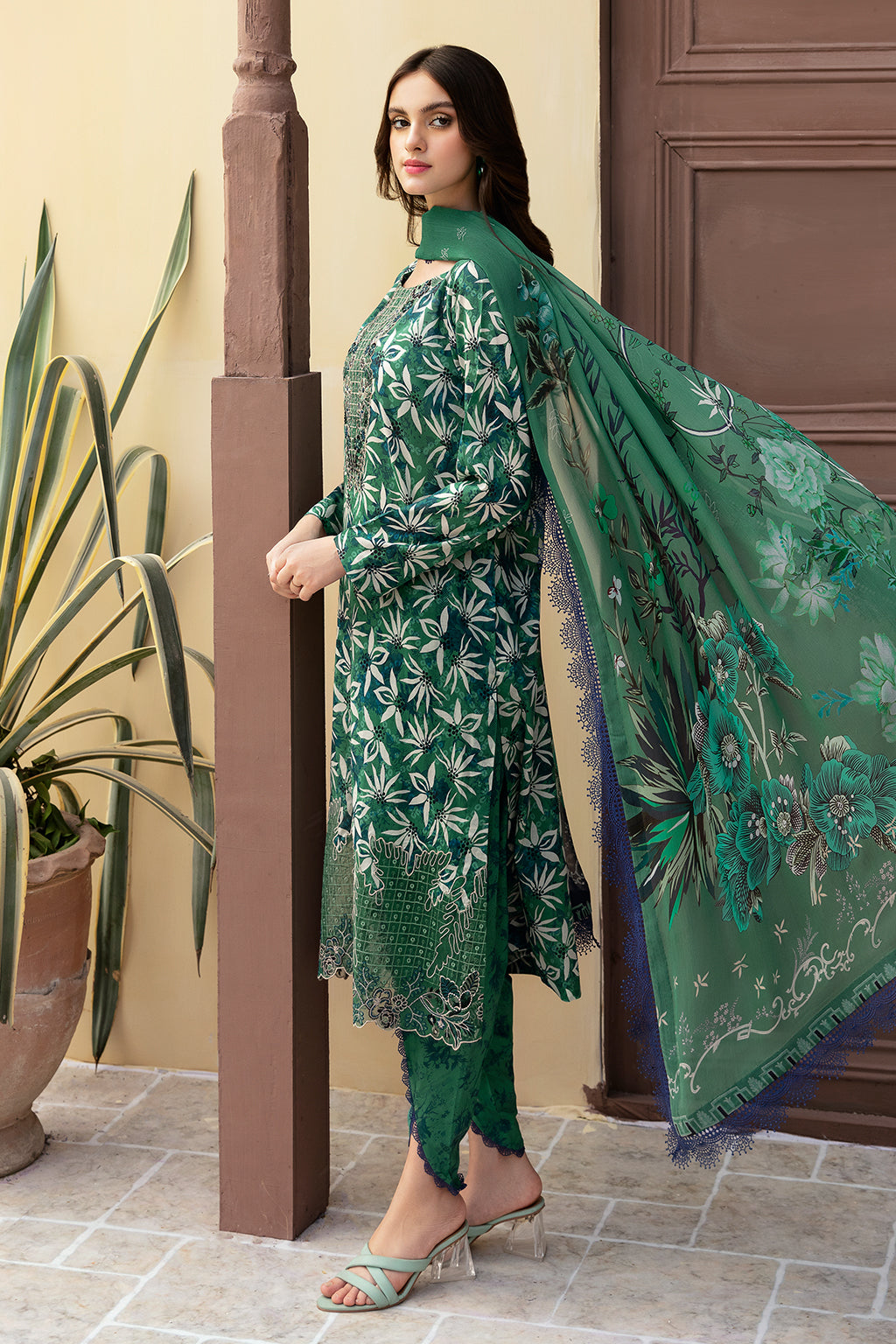 Ramsha | Rangrez Lawn Collection | N-507 - Khanumjan  Pakistani Clothes and Designer Dresses in UK, USA 