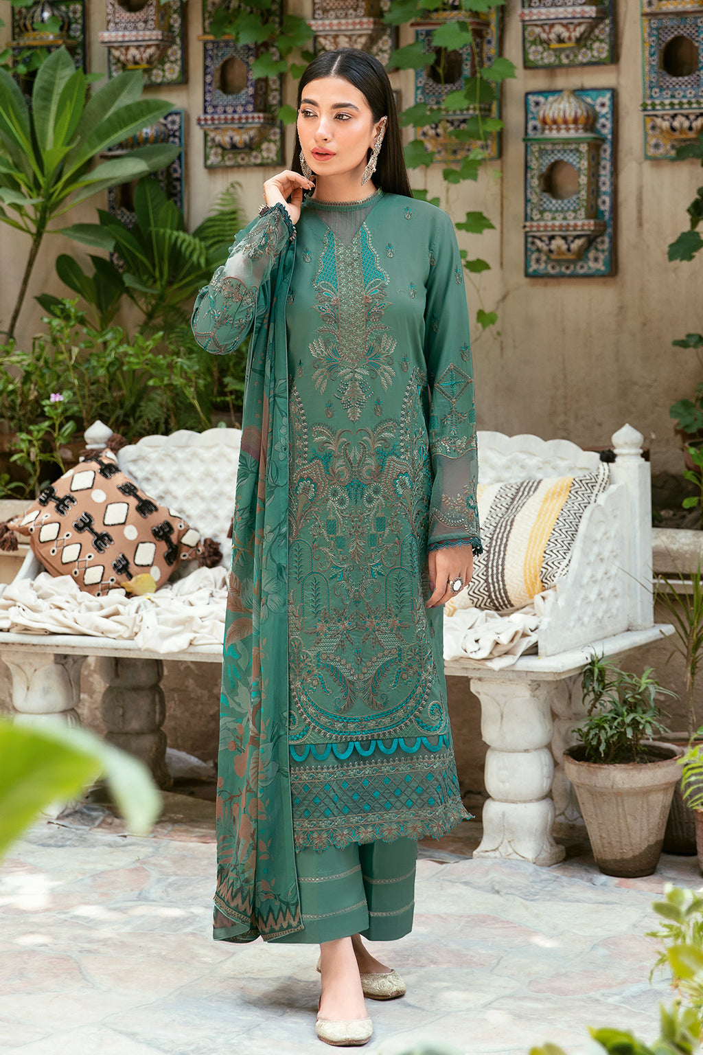 Ramsha | Luxury Lawn 24 | L-804 - Khanumjan  Pakistani Clothes and Designer Dresses in UK, USA 