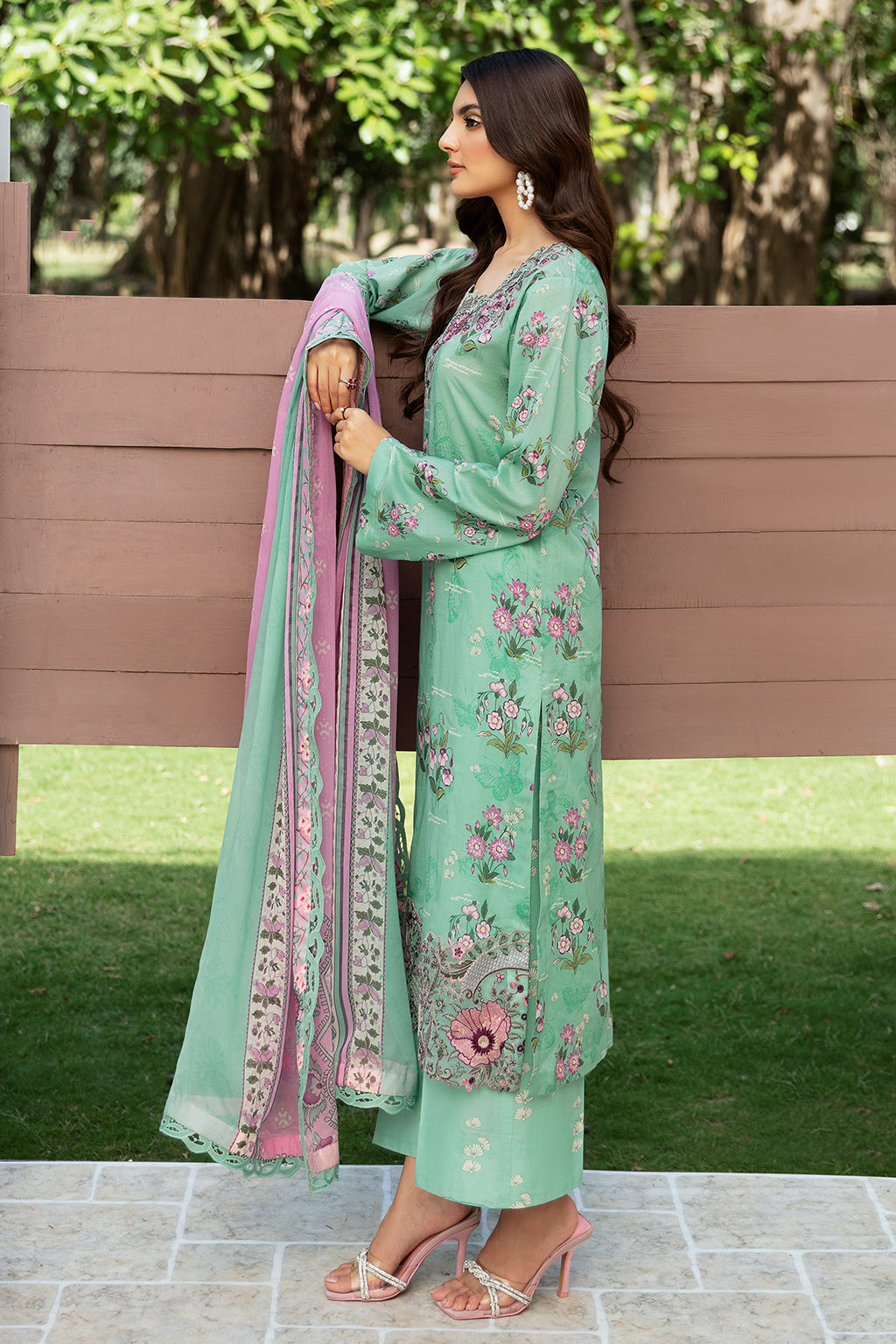 Ramsha | Rangrez Lawn Collection | N-510 - Khanumjan  Pakistani Clothes and Designer Dresses in UK, USA 