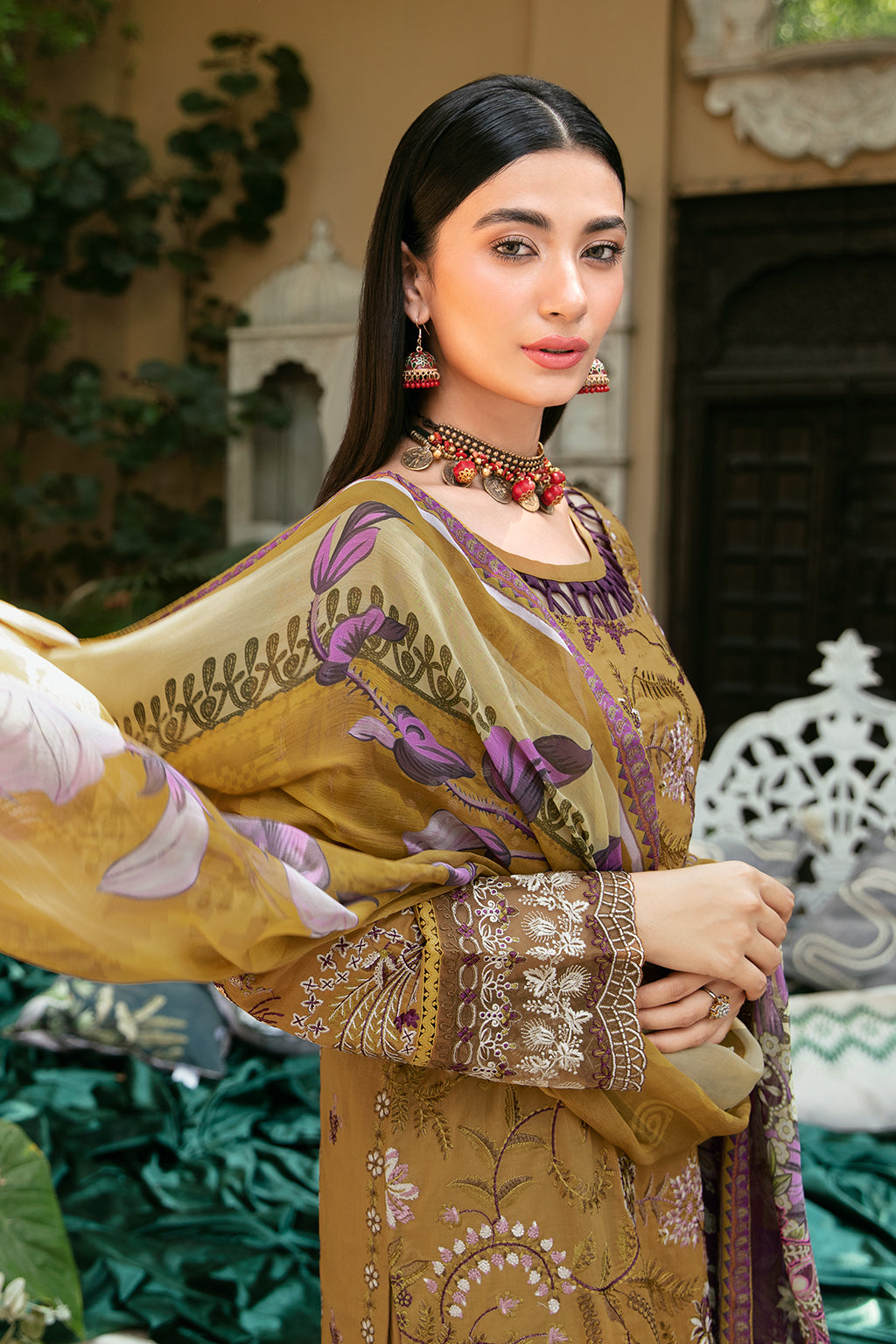 Ramsha | Mashaal Luxury Lawn | L-808 - Khanumjan  Pakistani Clothes and Designer Dresses in UK, USA 