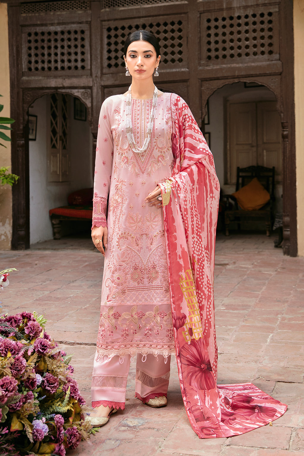 Ramsha | Mashaal Luxury Lawn | L-806 - Khanumjan  Pakistani Clothes and Designer Dresses in UK, USA 