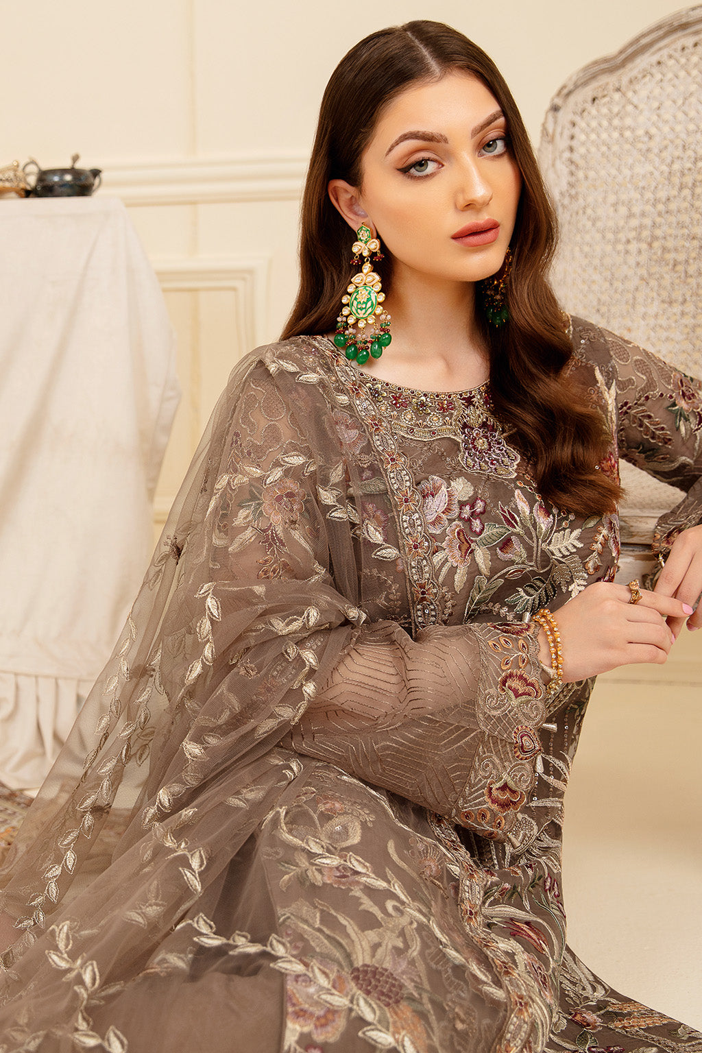 Ramsha | Minhal Organza Collection | M-710 - Khanumjan  Pakistani Clothes and Designer Dresses in UK, USA 