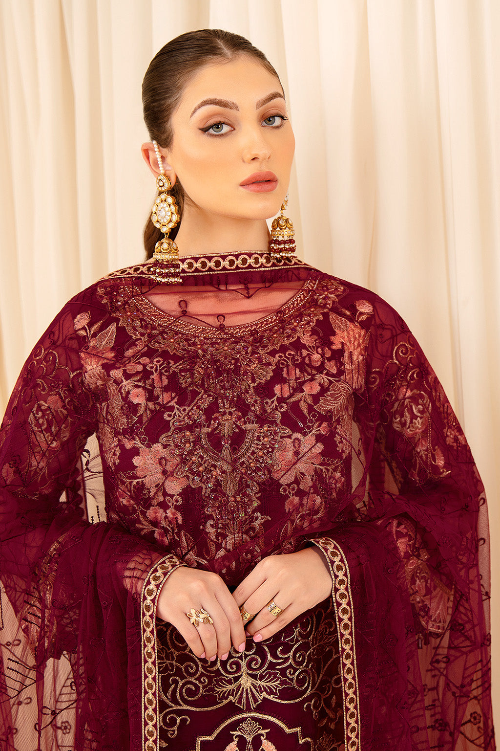 Ramsha | Minhal Organza Collection | M-706 - Khanumjan  Pakistani Clothes and Designer Dresses in UK, USA 