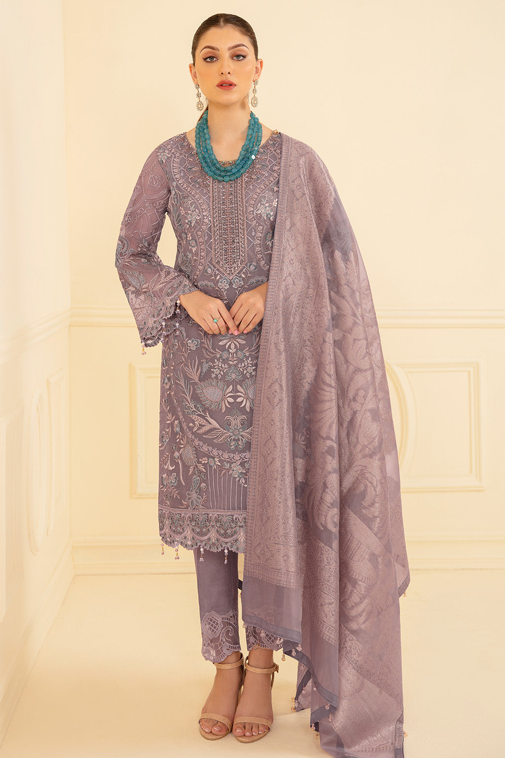 Ramsha | Minhal Organza Collection | M-709 - Khanumjan  Pakistani Clothes and Designer Dresses in UK, USA 