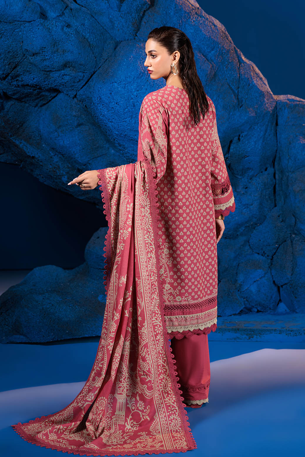 Bonanza Satrangi | Khaddar and Viscose | PINK ROSE