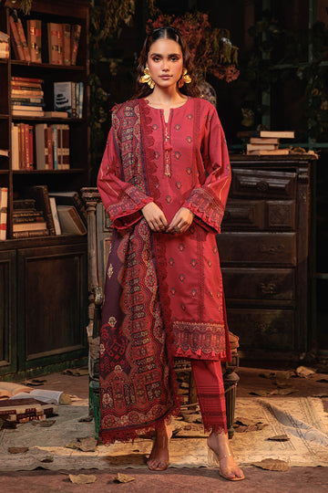 Bonanza Satrangi | Khaddar and Viscose | MERLOT