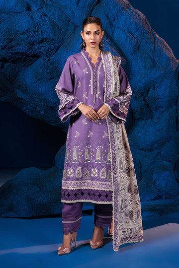 Bonanza Satrangi | Khaddar and Viscose | FLORAL DUSK