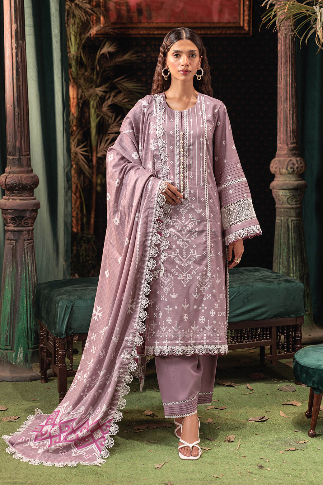 Bonanza Satrangi | Khaddar and Viscose | LOVELY LILAC