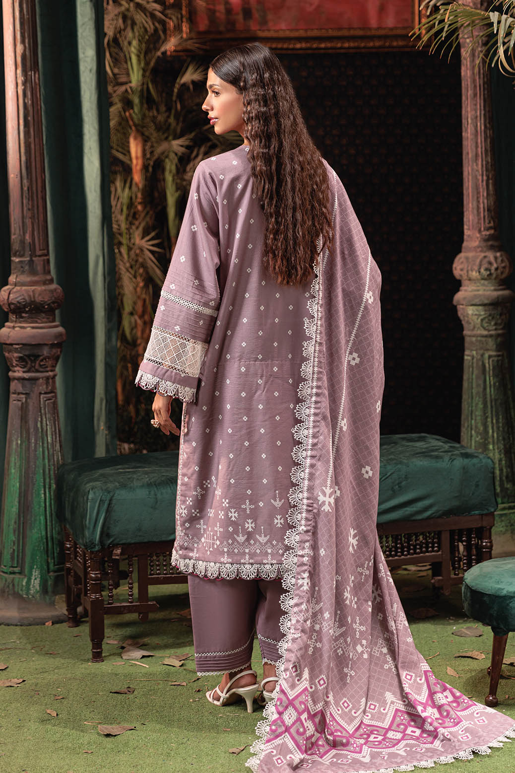 Bonanza Satrangi | Khaddar and Viscose | LOVELY LILAC